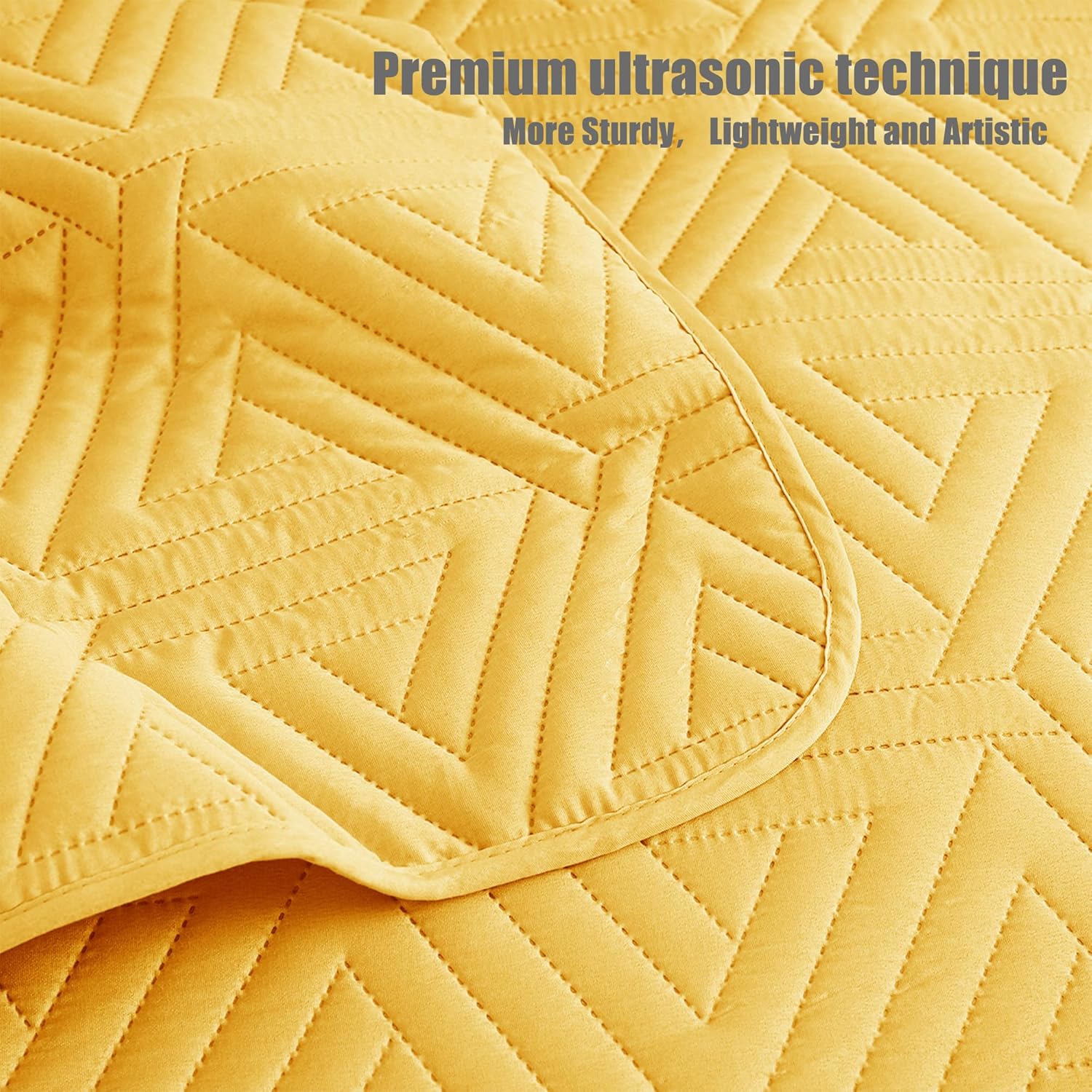 Whale Flotilla Soft Twin Quilt Set Yellow