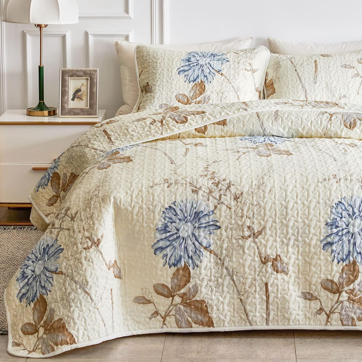Joyreap 3 Piece Microfiber Quilt Set