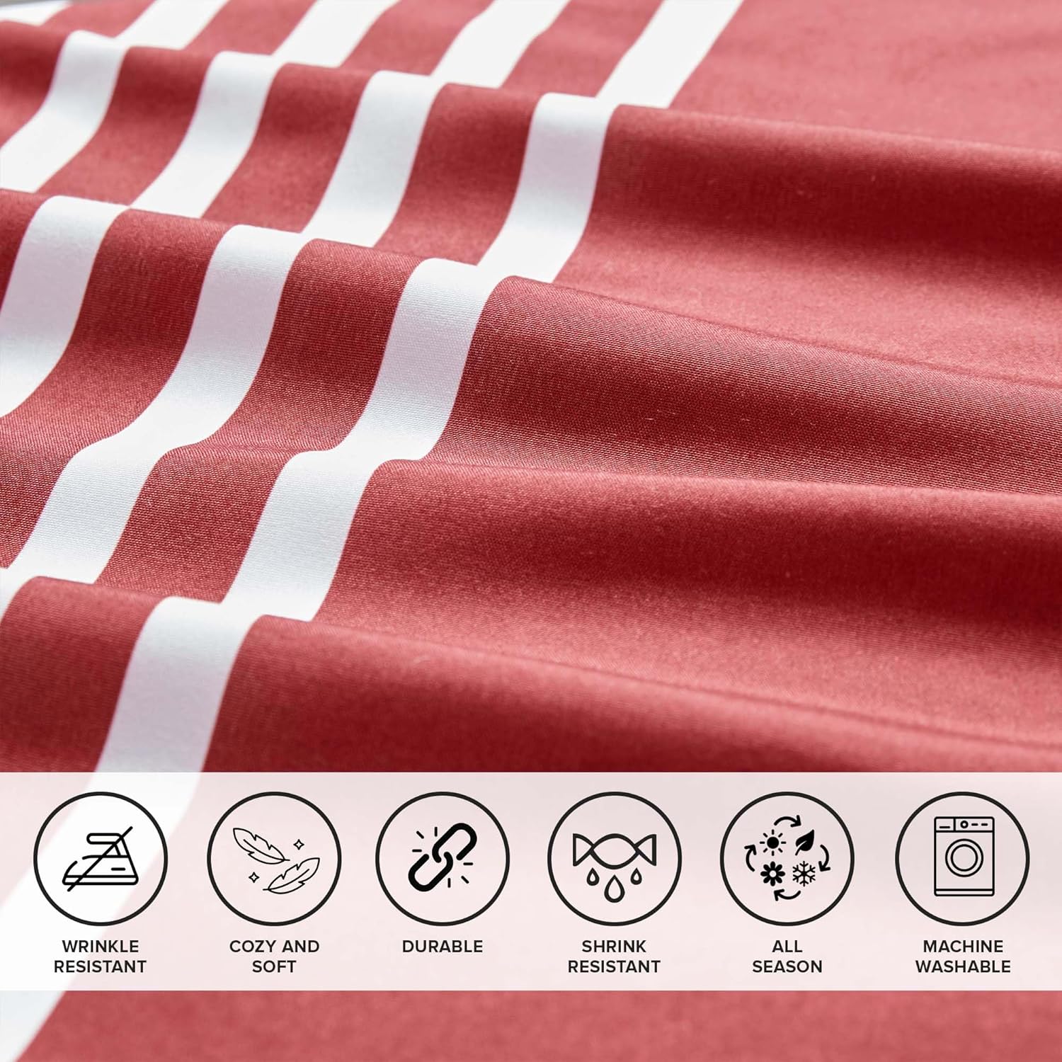 Comfort Spaces Colin Bed in a Bag Twin XL RedGrey