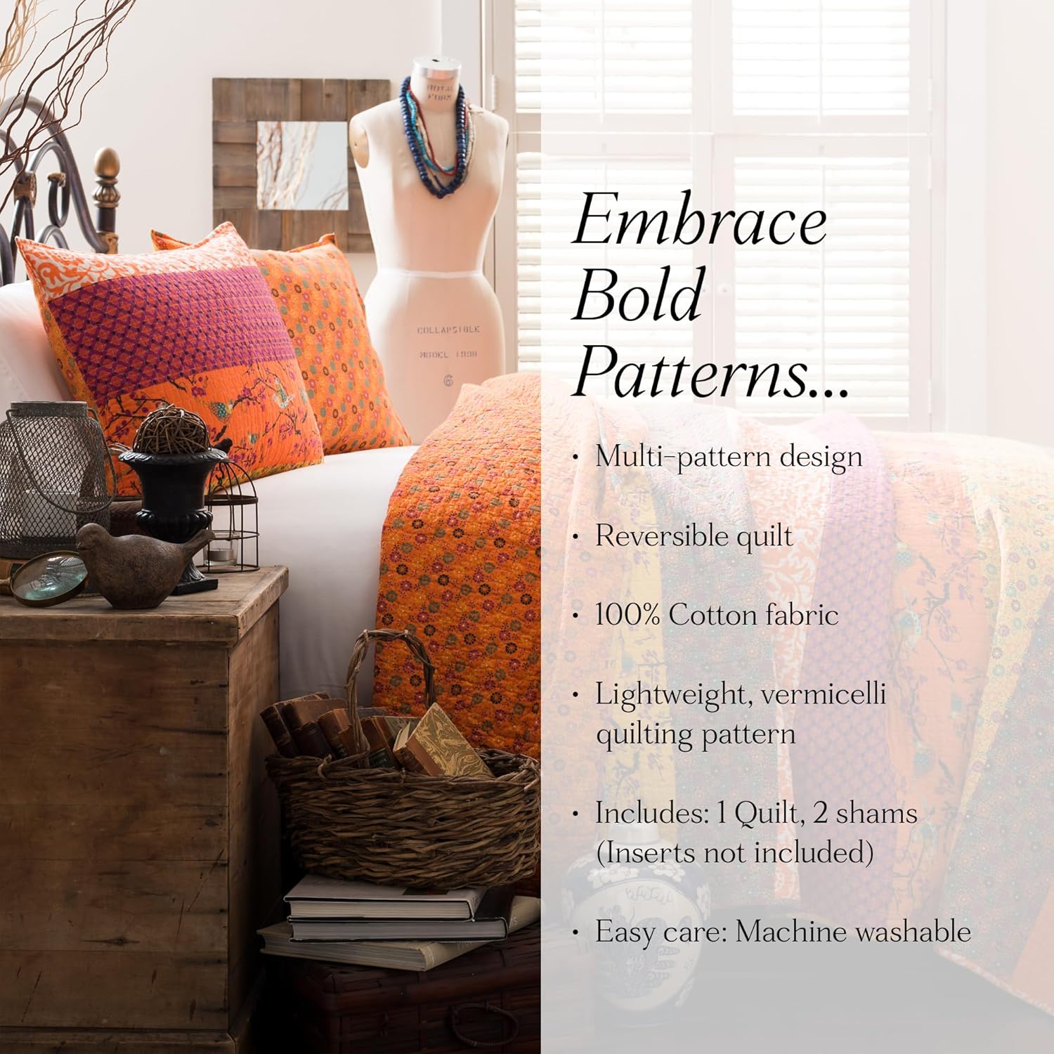 Lush Decor Royal Empire Reversible Cotton Quilt Set