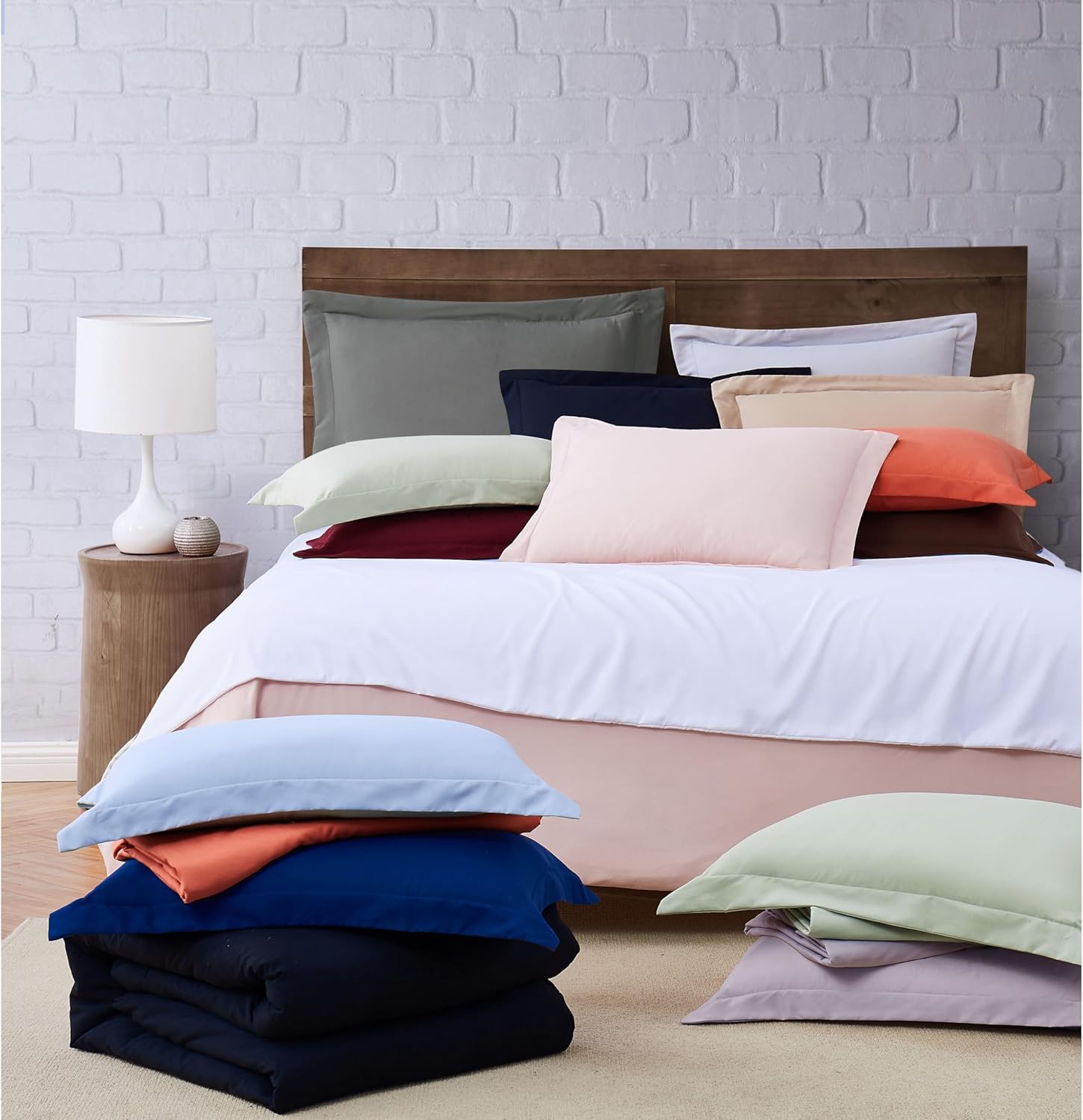 TRULY SOFT Ivory 3-Piece King Duvet Set