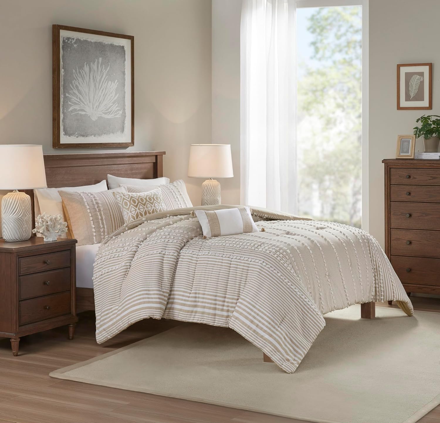 Harbor House 100 Cotton Duvet Set - Tufted Design King 106x90 3 Piece