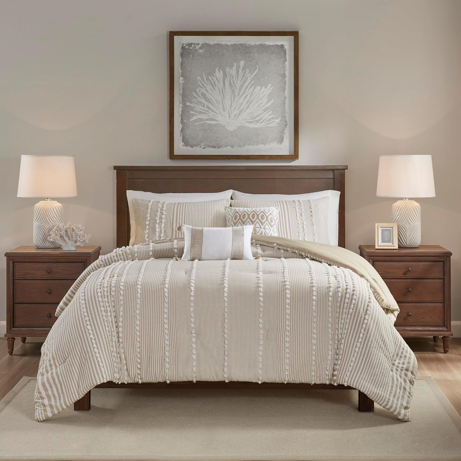 Harbor House 100 Cotton Duvet Set - Tufted Design King 106x90 3 Piece