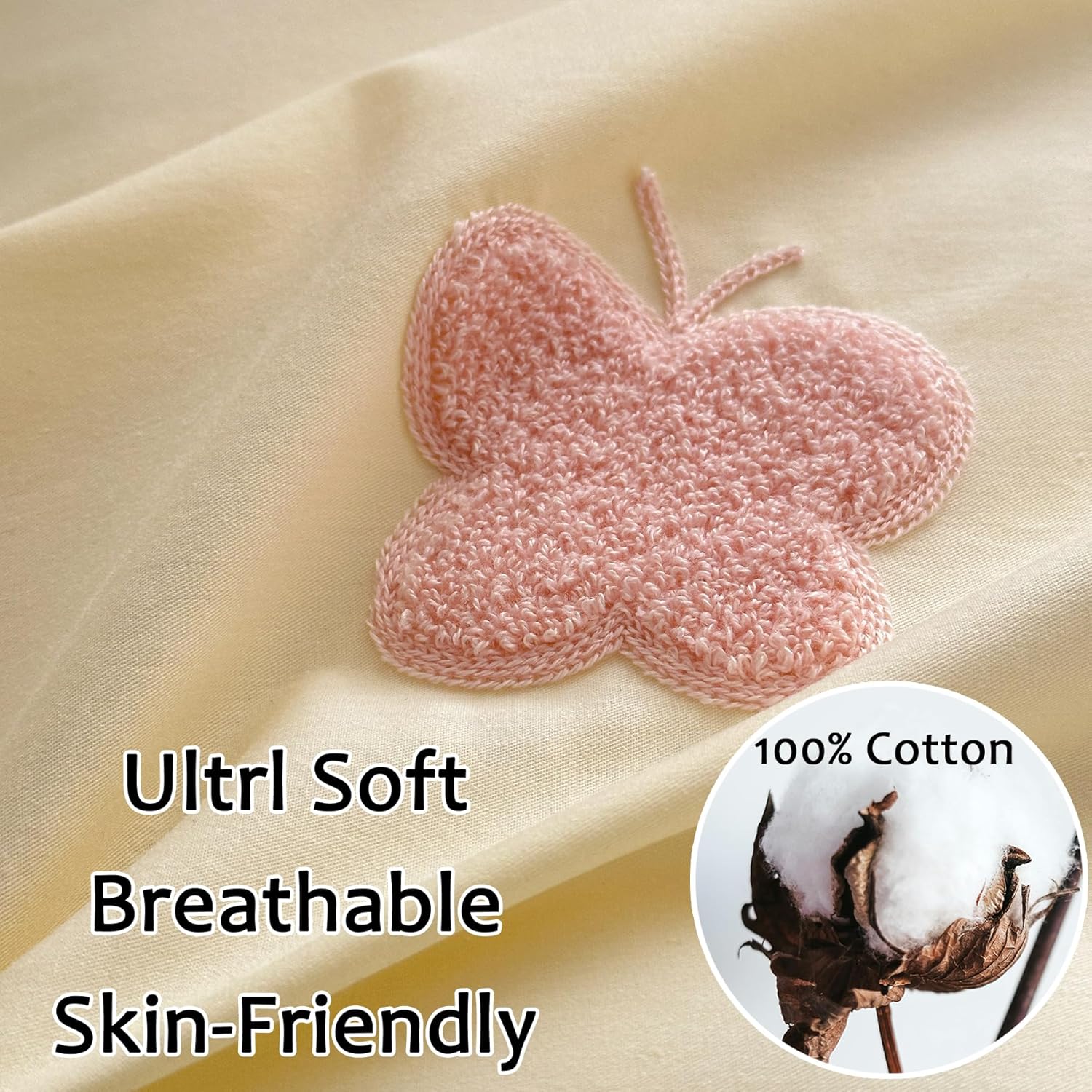 MorroMorn Fluffy Chenille Duvet Cover Set Queen Size