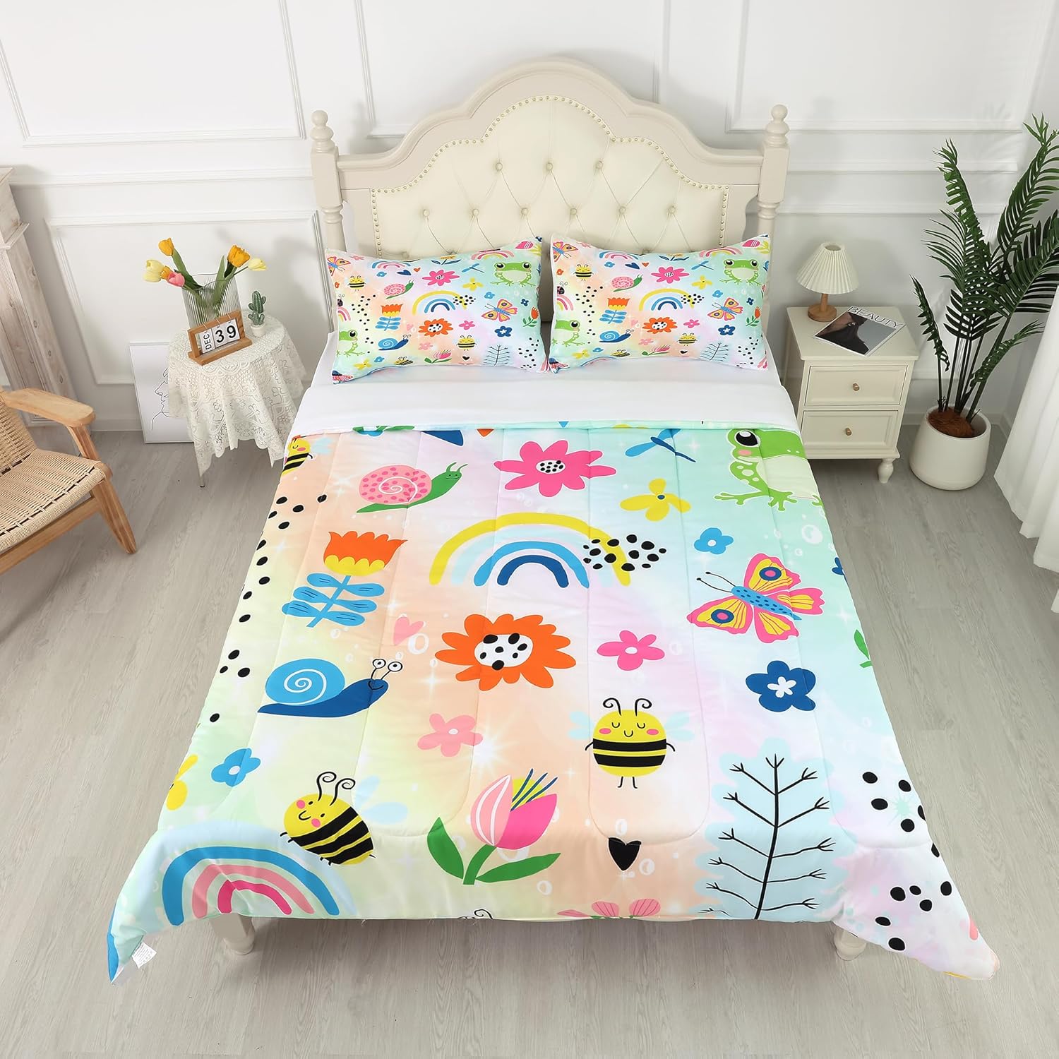 FUYEUN Rainbow Comforter Set Queen Size 1