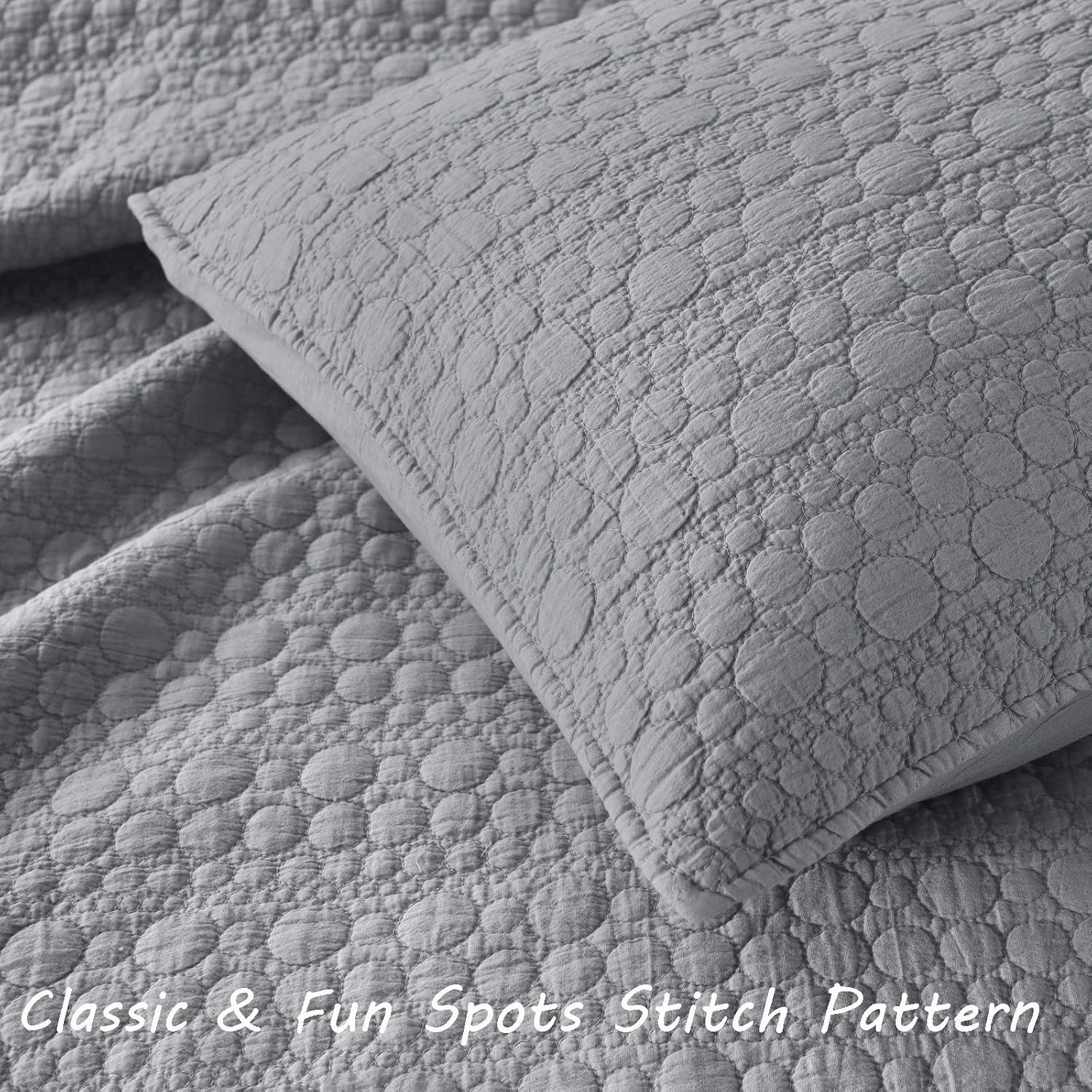 HORIMOTE HOME Quilt Set King Size Grey 1