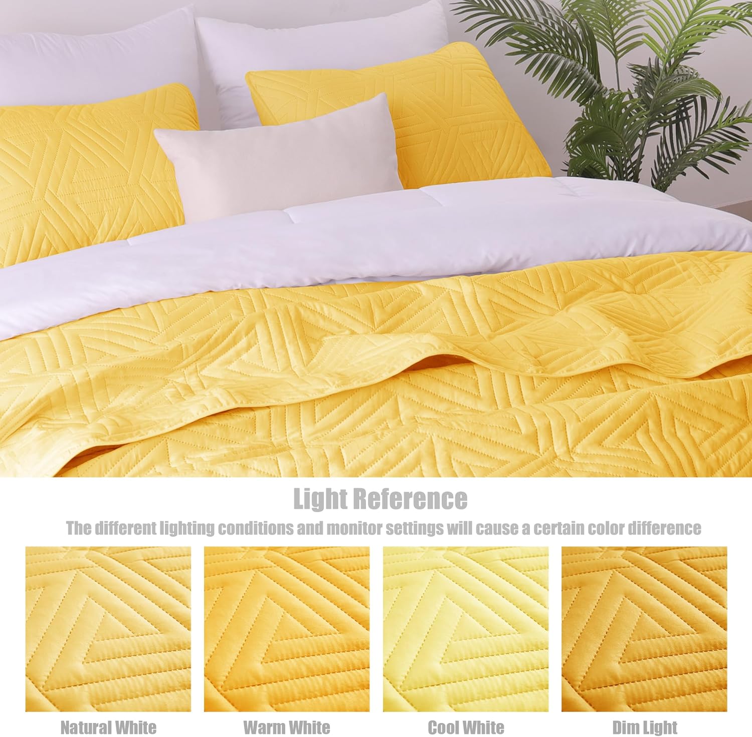 Whale Flotilla Soft Twin Quilt Set Yellow