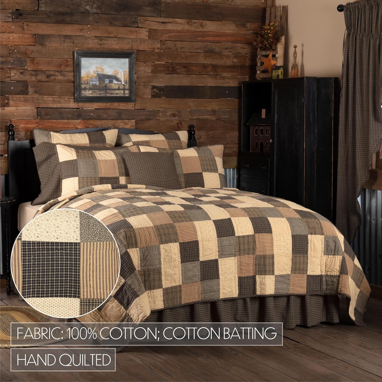 VHC Brands Kettle Grove 5 Piece King Quilt Set 1