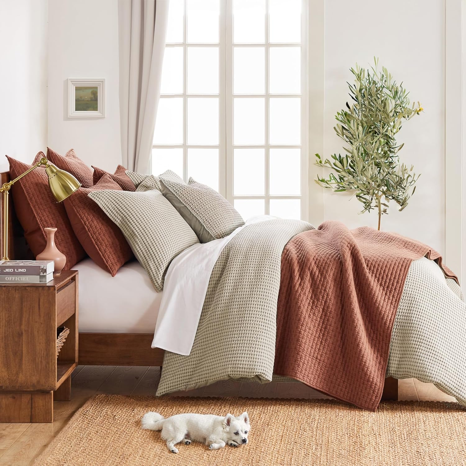 Levtex Home Cloud Waffle Taupe Comforter Set