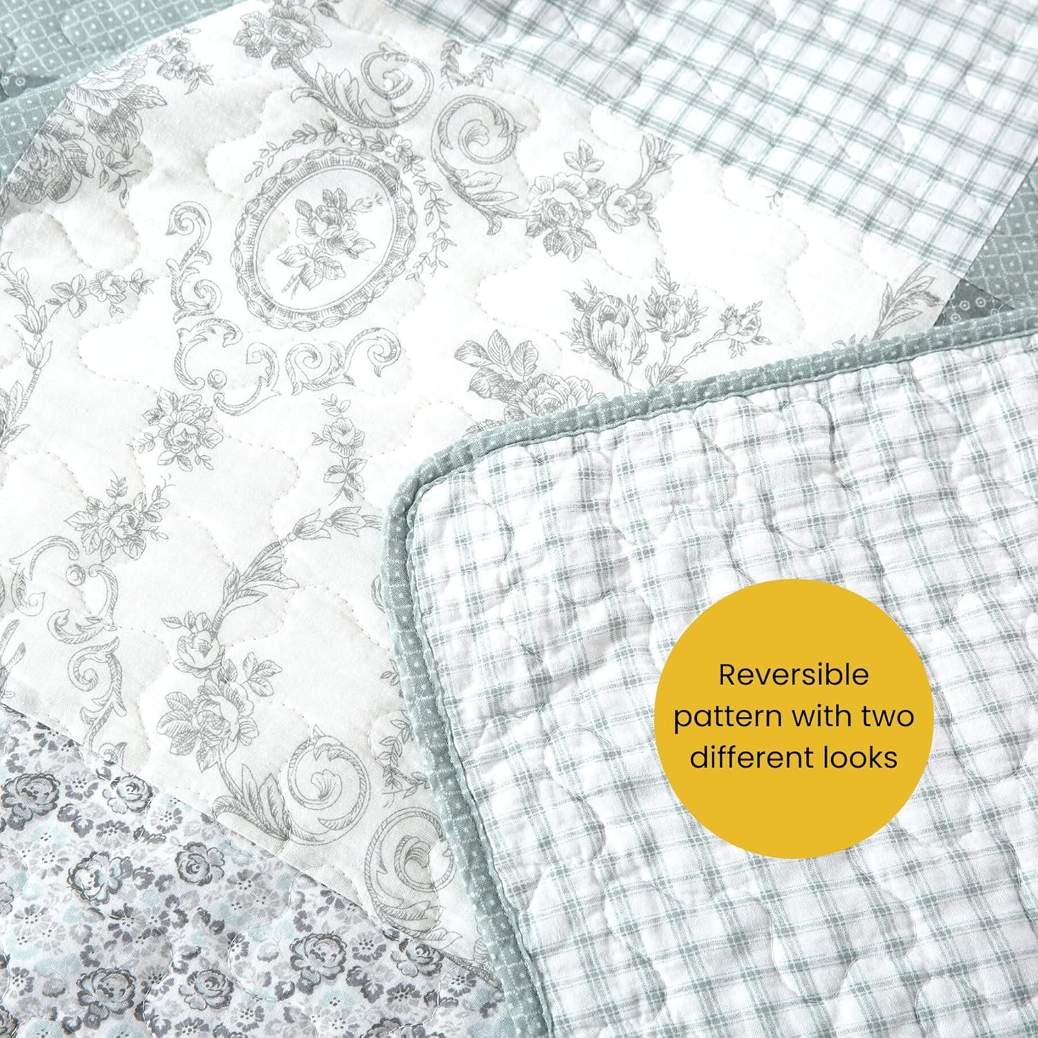 Soul Lane Memory Lane 3-Piece Cotton Quilt Set