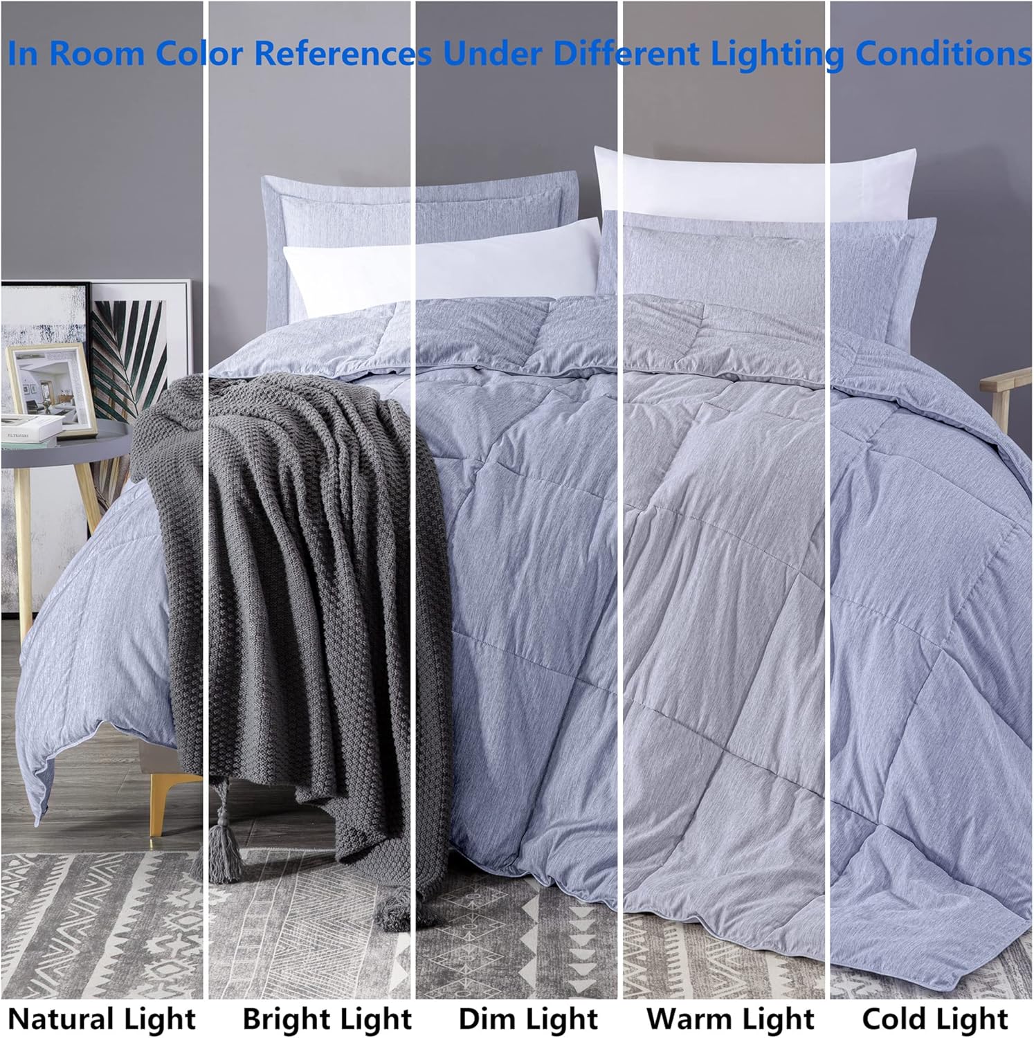 Kingsley Trend 3-Piece Queen Comforter Set with Pillow Shams