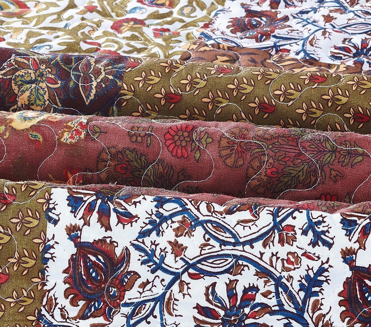SLPR Autumn Patchwork Quilt Set Queen Size 3-Piece