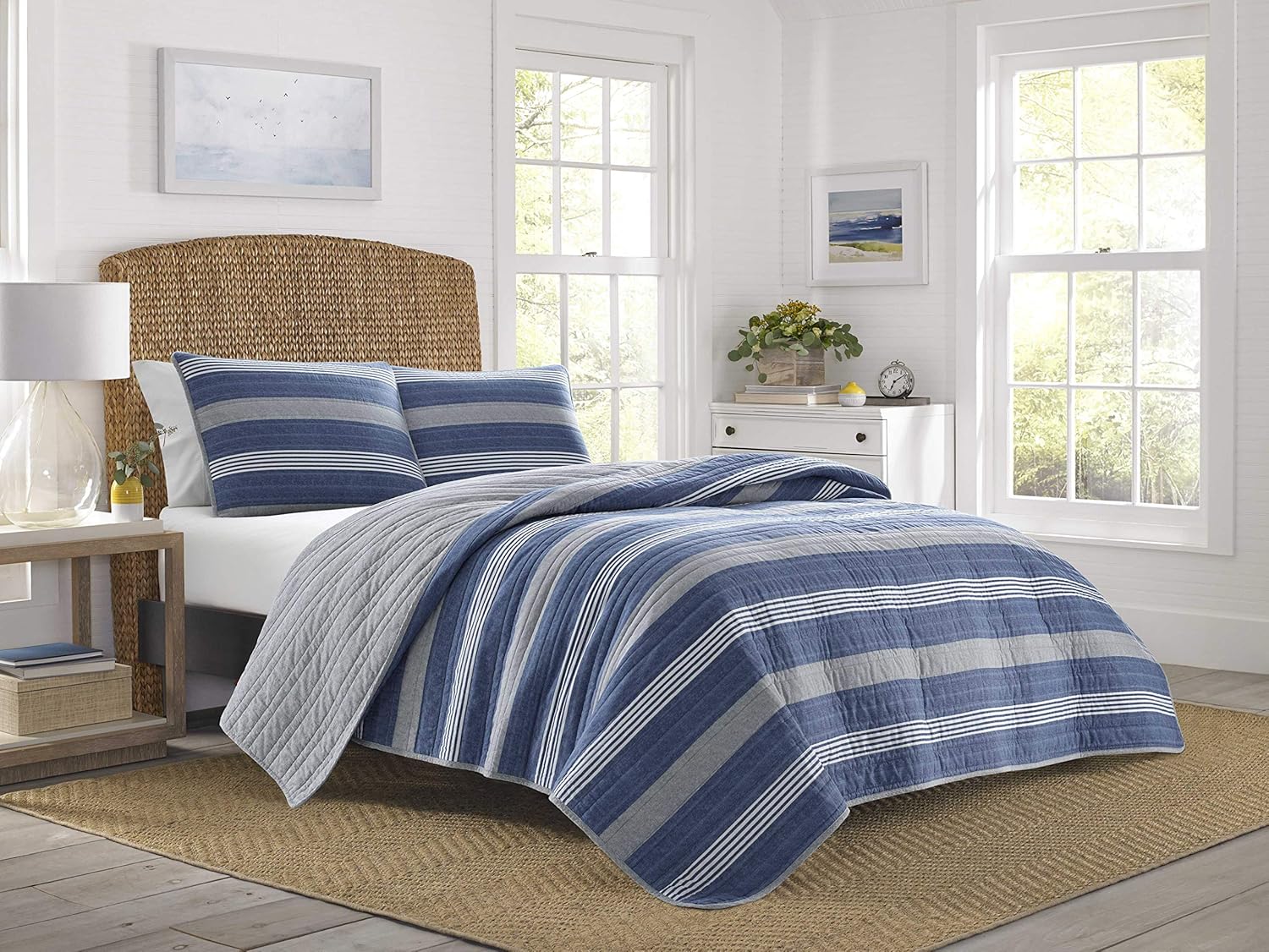 Nautica Twin Quilt Set with Matching Sham 1