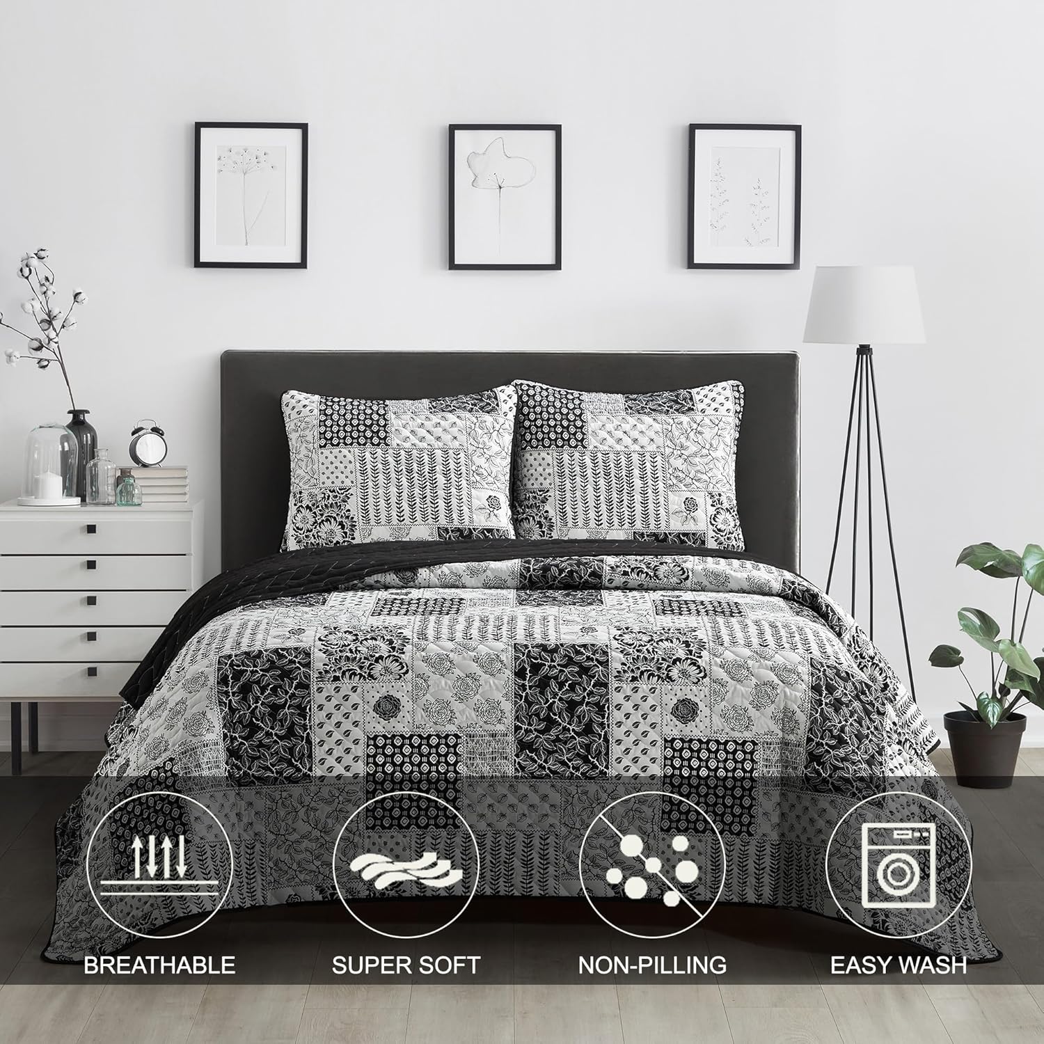 Stratford Park 3 Piece All Season Quilt Set
