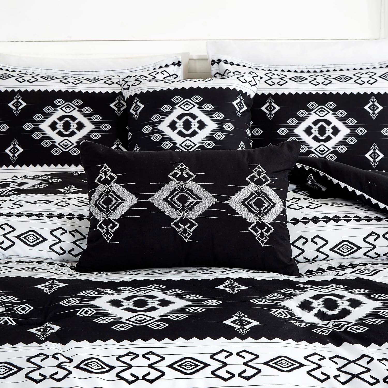 Chezmoi Indie 7-Piece Southwestern Comforter Set - Queen