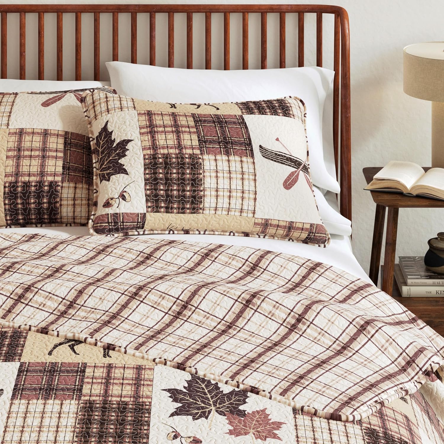 Great Bay Home Redwood King Quilt Set with 2 Shams