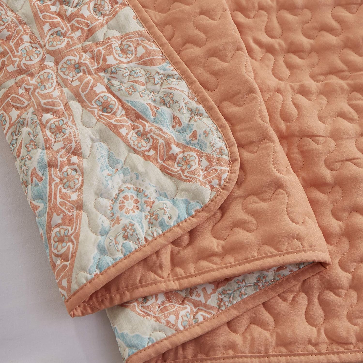 Comfort Spaces Reversible Quilt Set - Vermicelli Stitching All Season TwinTwin XL