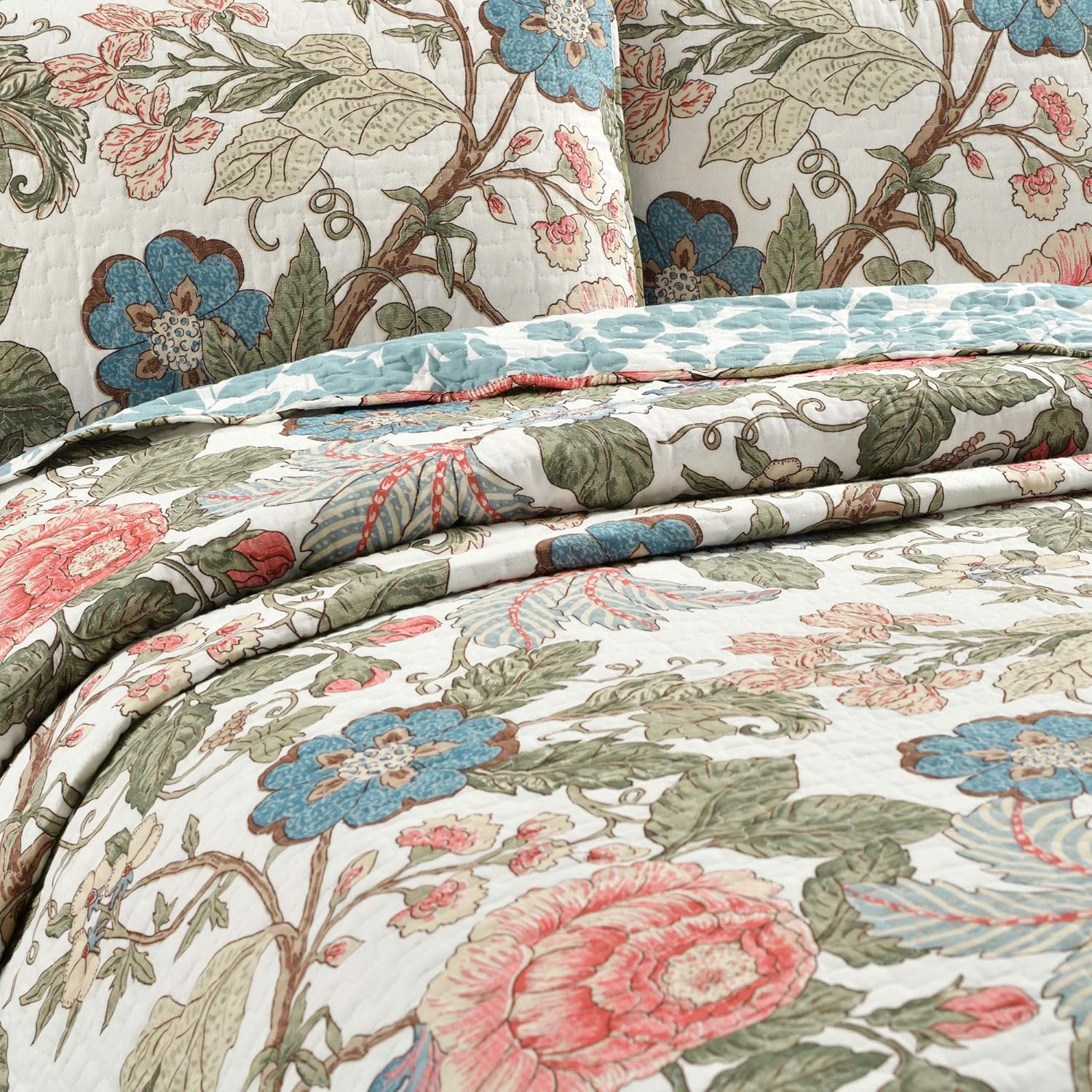 Lush Decor Sydney Reversible Cotton Quilt Set King