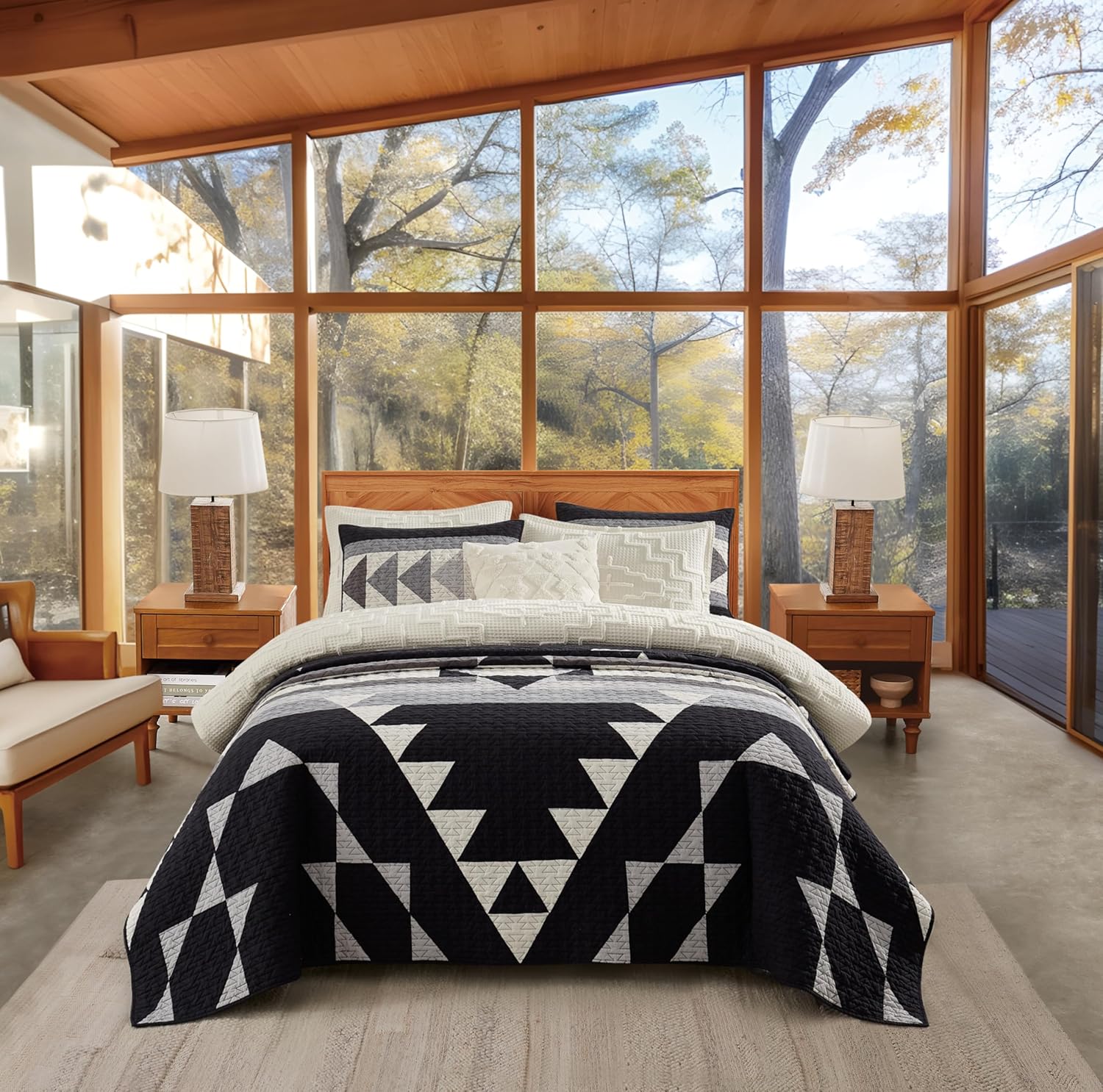 Pendleton Shadow Peak Full Queen King Quilt Set
