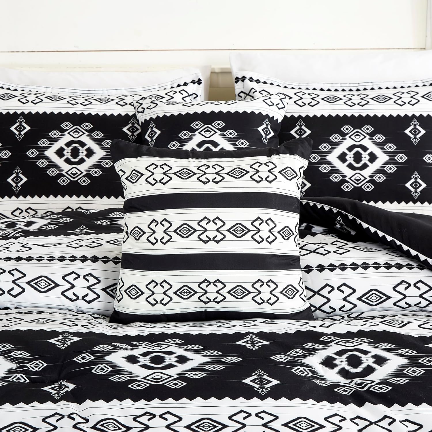 Chezmoi Indie 7-Piece Southwestern Comforter Set - Queen
