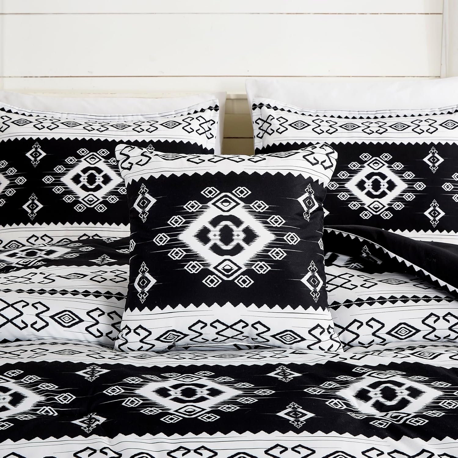 Chezmoi Indie 7-Piece Southwestern Comforter Set - Queen