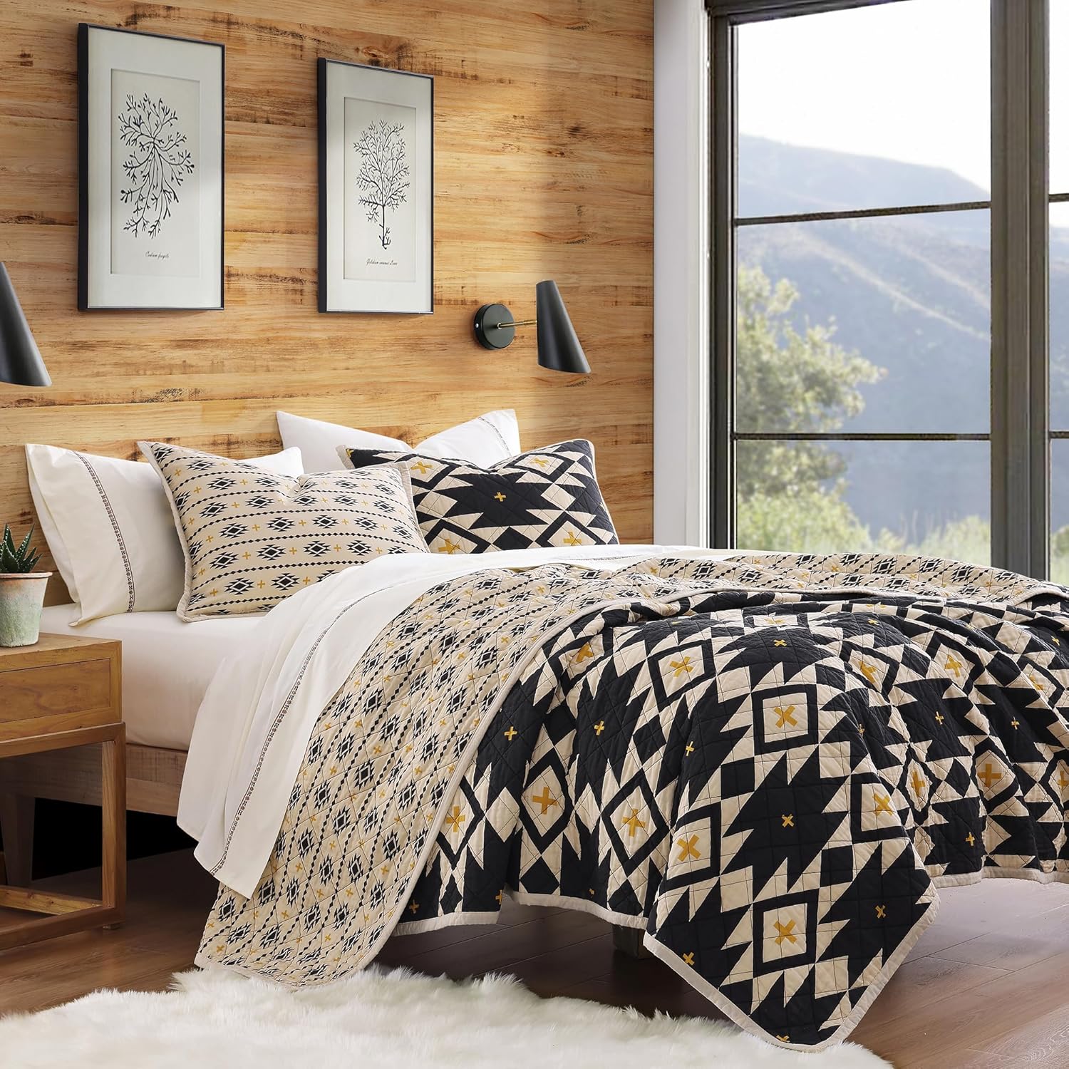Paseo Road Aztec Reversible Quilt Set 3 Piece King