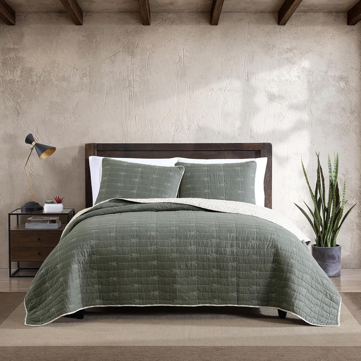 Eddie Bauer Twin Quilt Set with Matching Sham