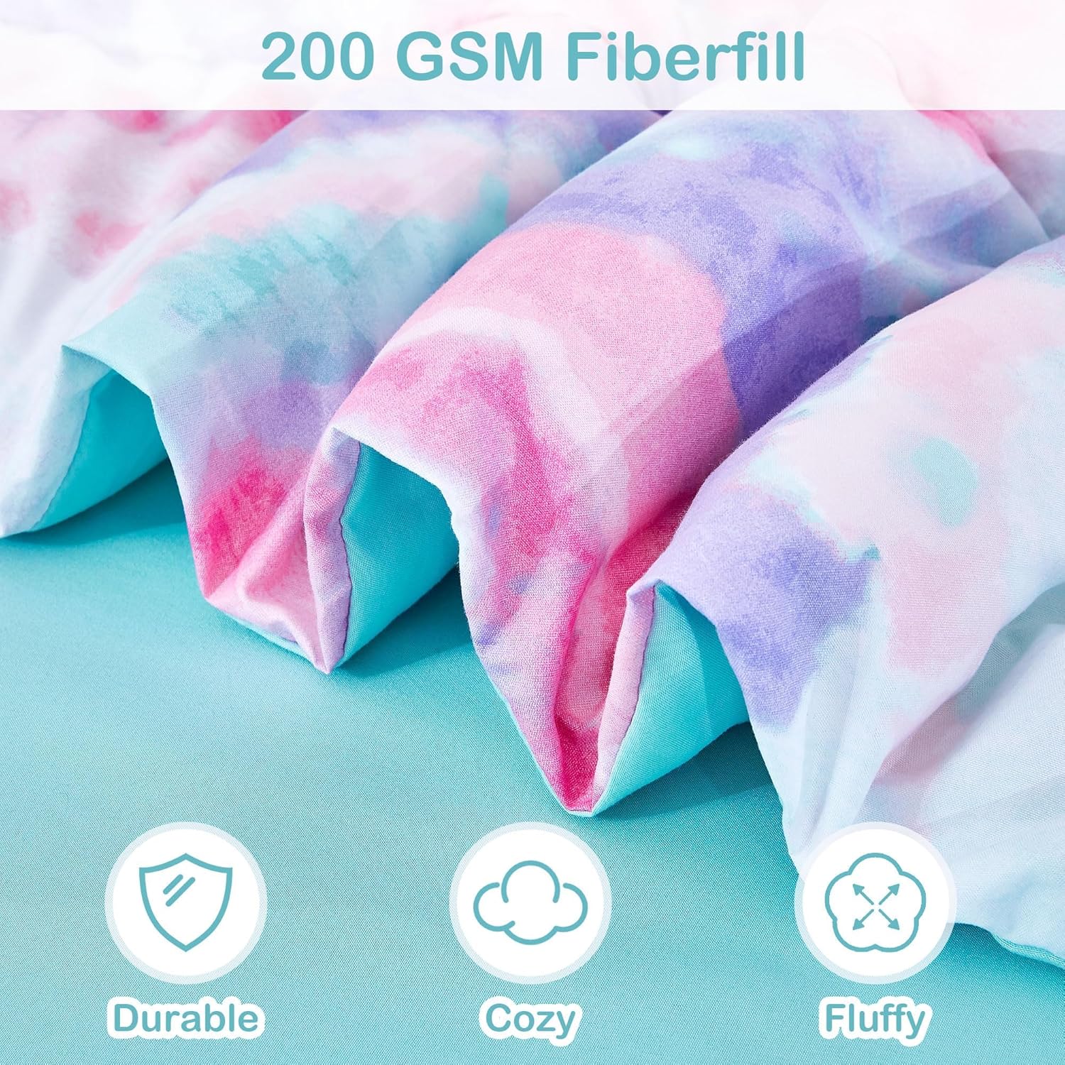 Mooreeke Dark Pink Flower Twin Comforter Set 6 Pieces