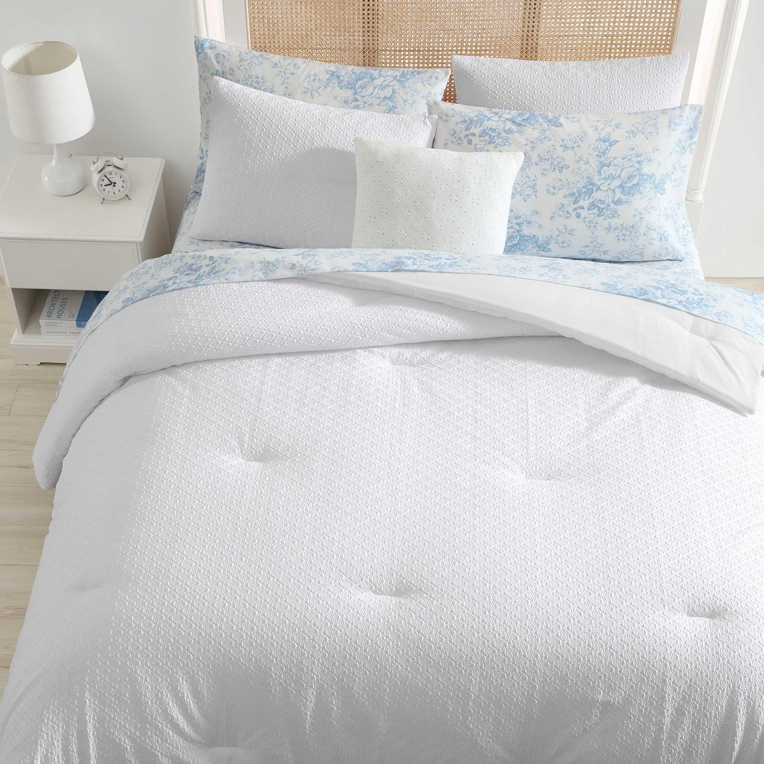 Laura Ashley Twin XL Comforter Set with Shams and Pillow