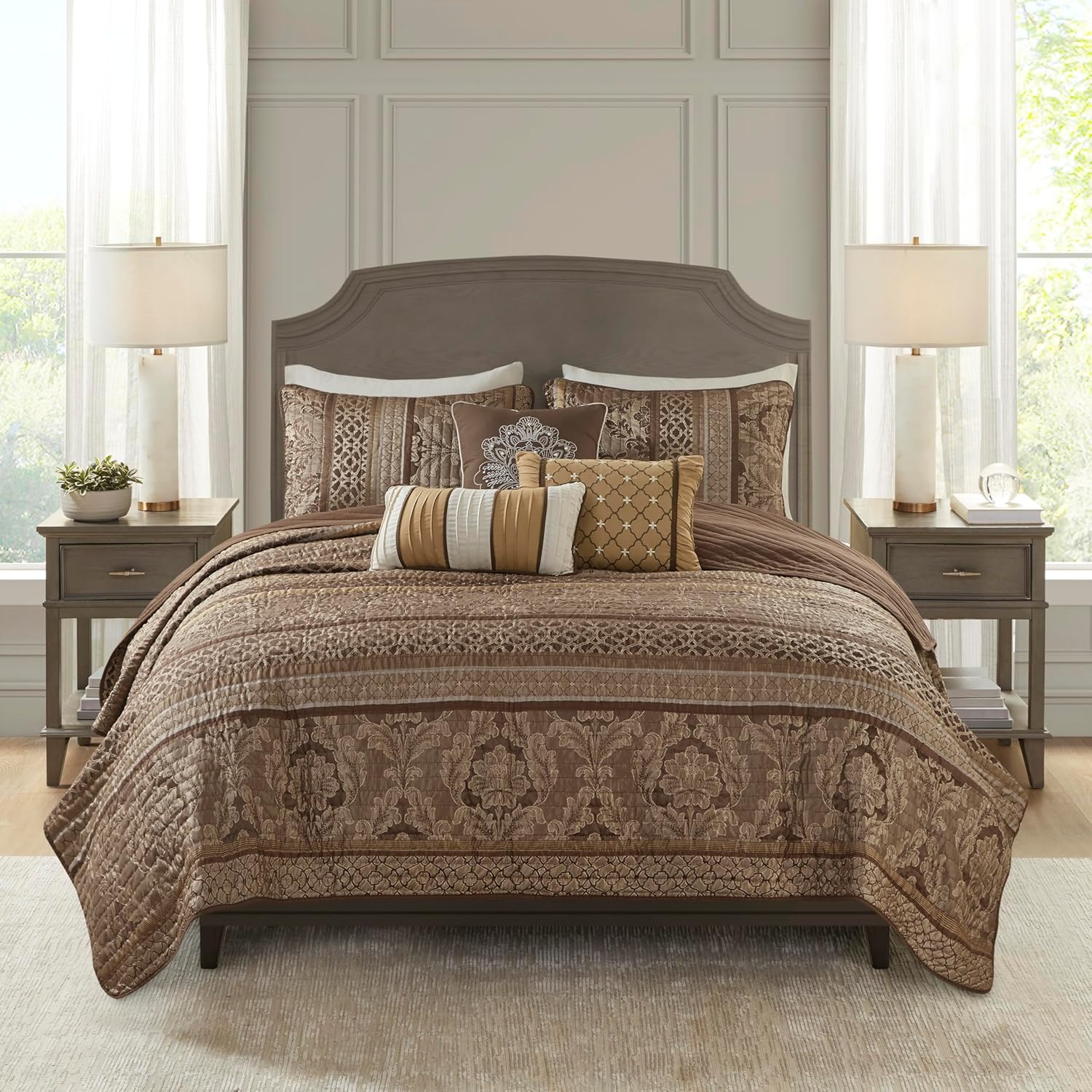 Madison Park Bellagio Bedspread Set 6 Piece KingCal King