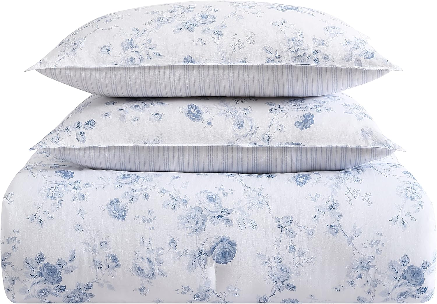 Laura Ashley Twin XL Comforter Set Belinda Blue 1