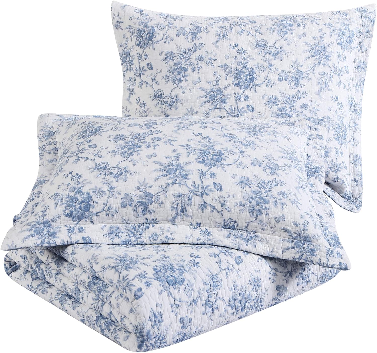 Laura Ashley Home - Reversible Twin Quilt Set with Sham