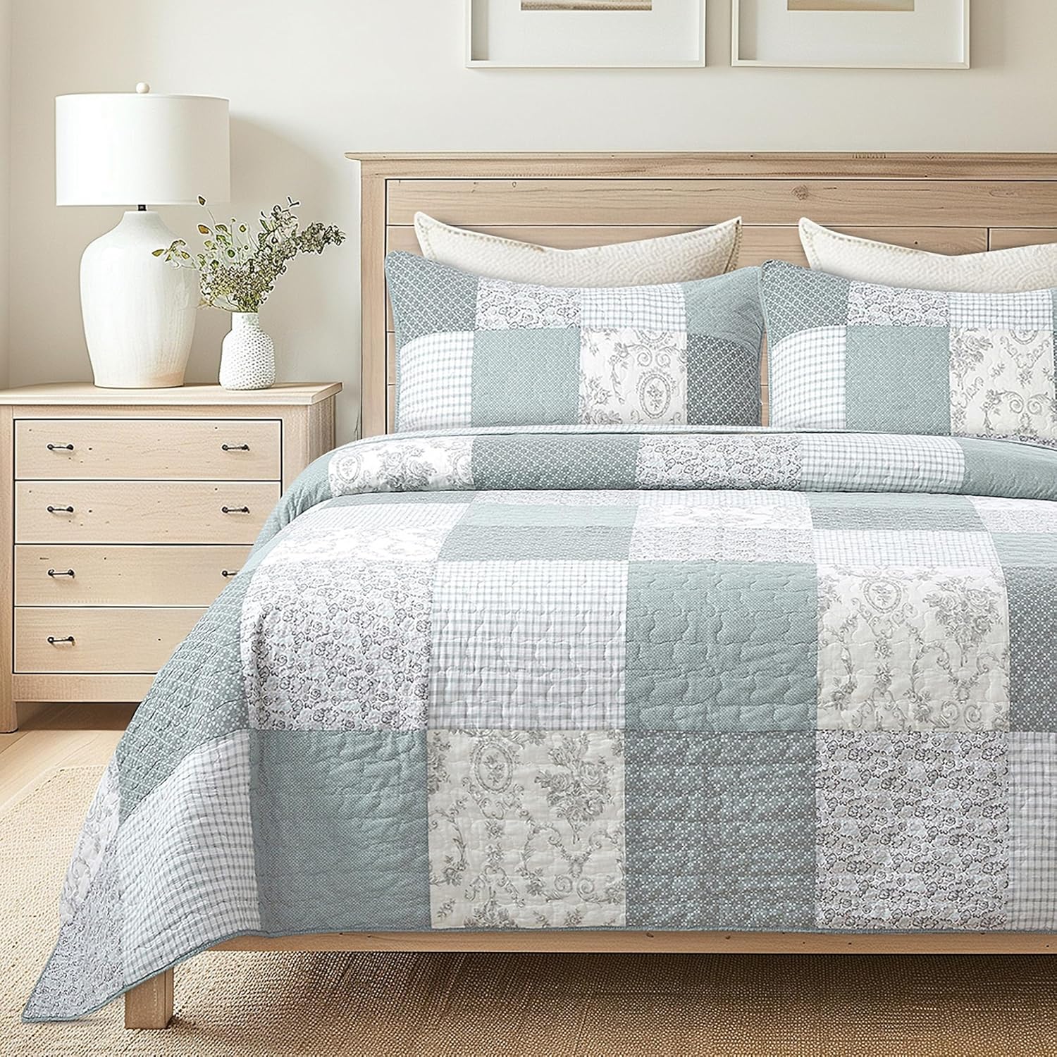 Soul Lane Memory Lane 3-Piece Cotton Quilt Set