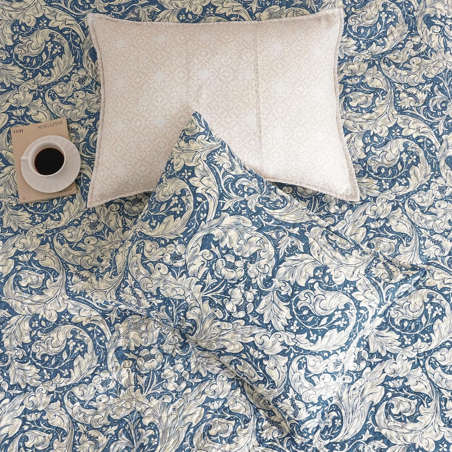 PHF Floral Patchwork Quilt Set Queen Size