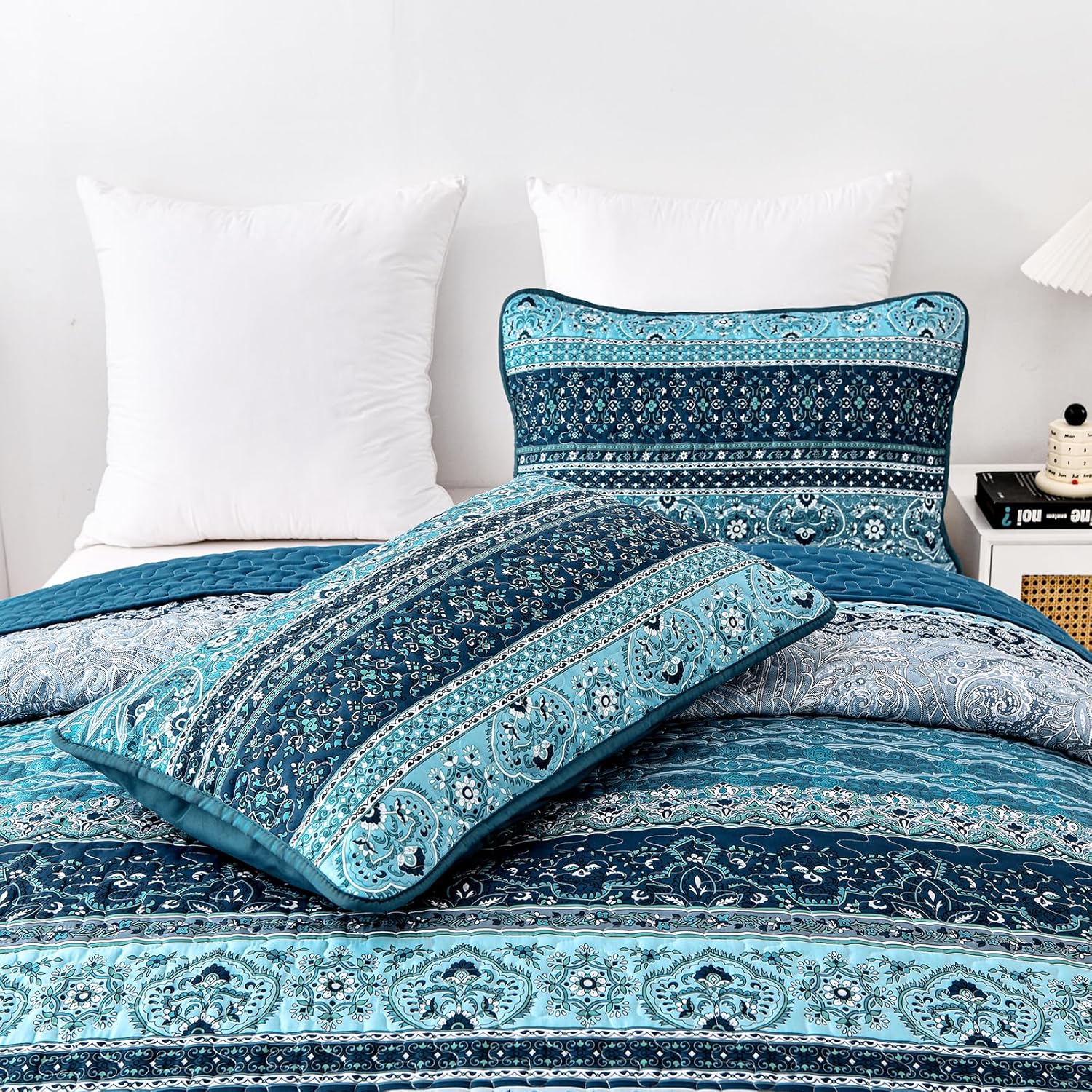 WONGS BEDDING Boho King Quilt Set