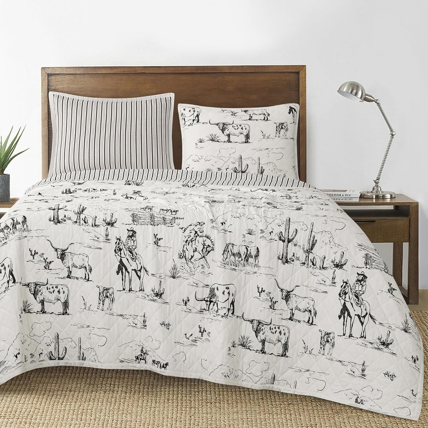 Paseo Road Western Quilt Set 3 Piece Full Queen