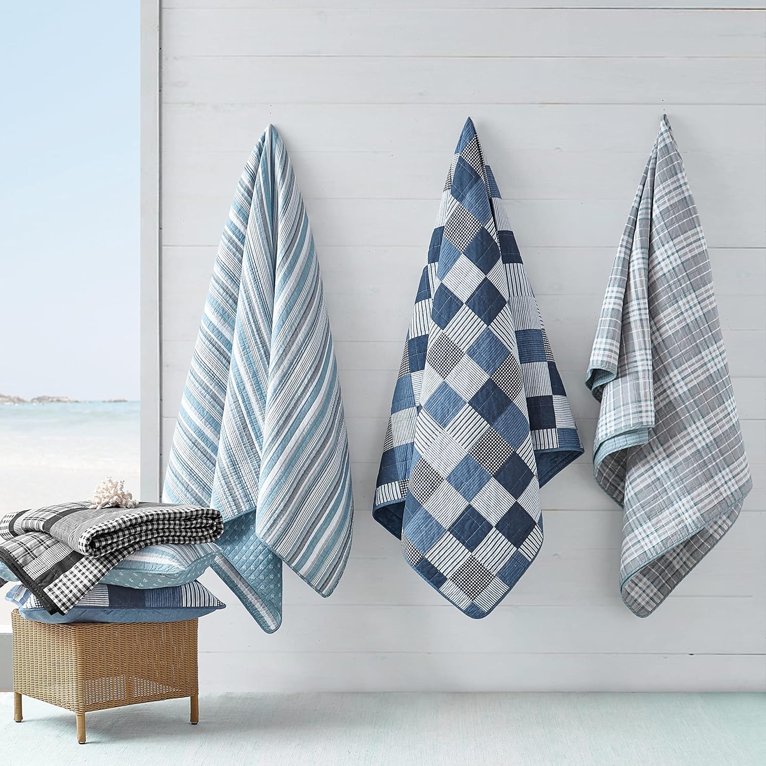 Nautica Twin Quilt Set with Matching Sham 1