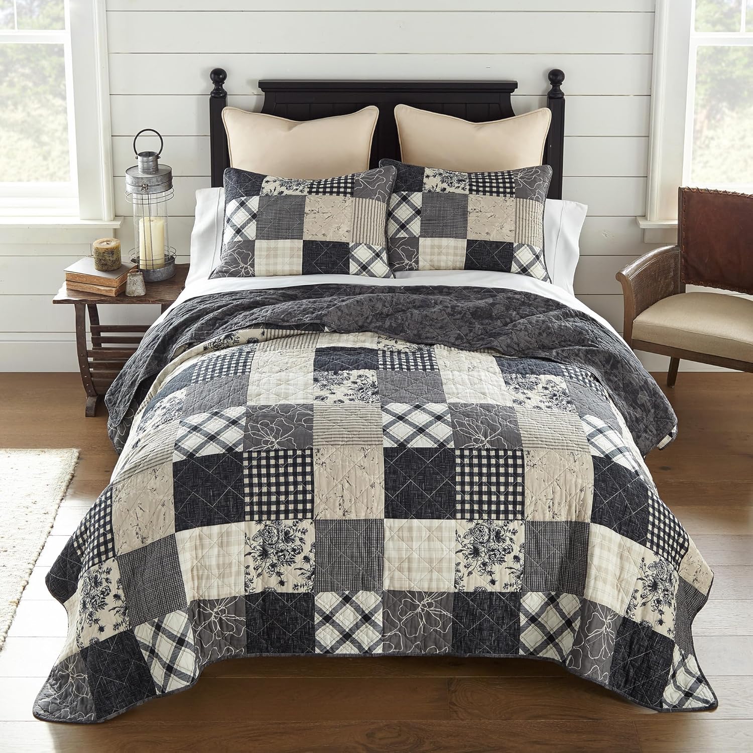 Donna Sharp Augusta Cotton Quilted Bedding Set - Queen Size