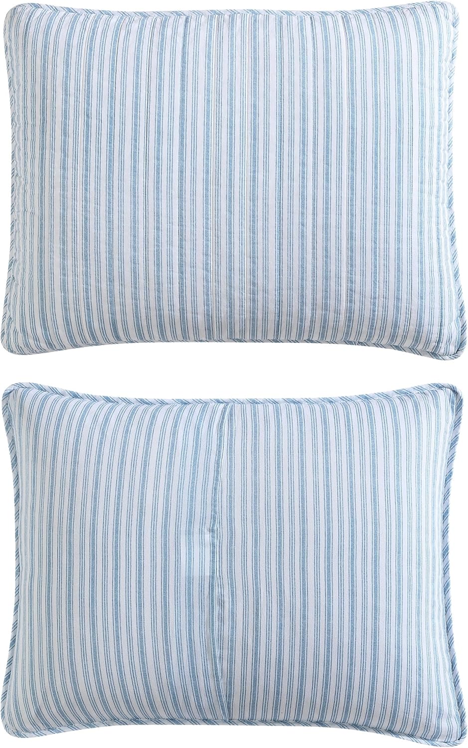 Nautica Twin Quilt Set - Light Blue Coleridge Stripe