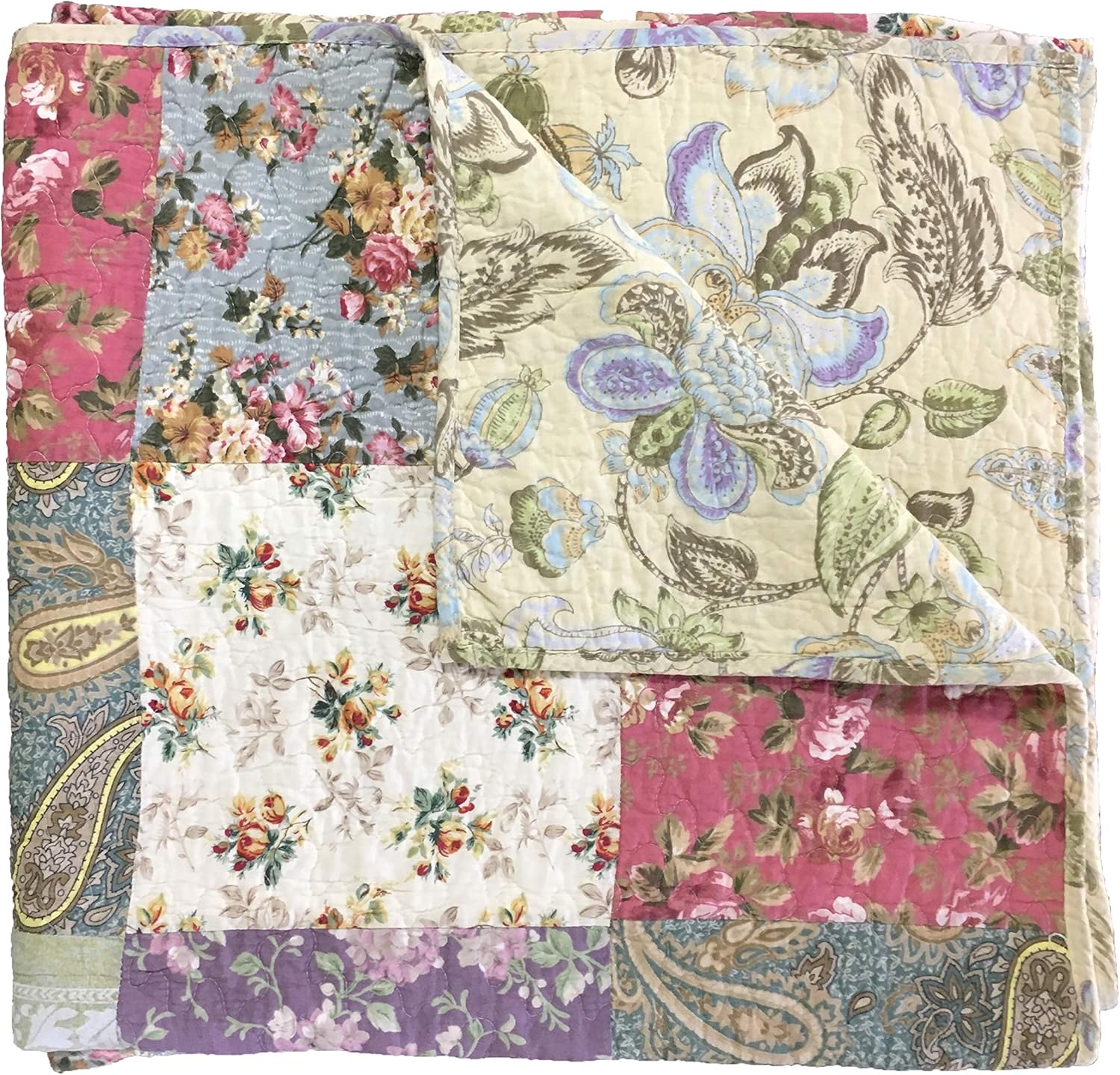 Greenland Home Blooming Prairie Quilted Throw