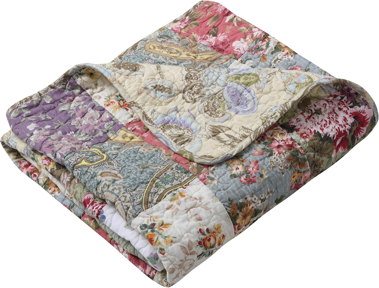 Greenland Home Blooming Prairie Quilted Throw