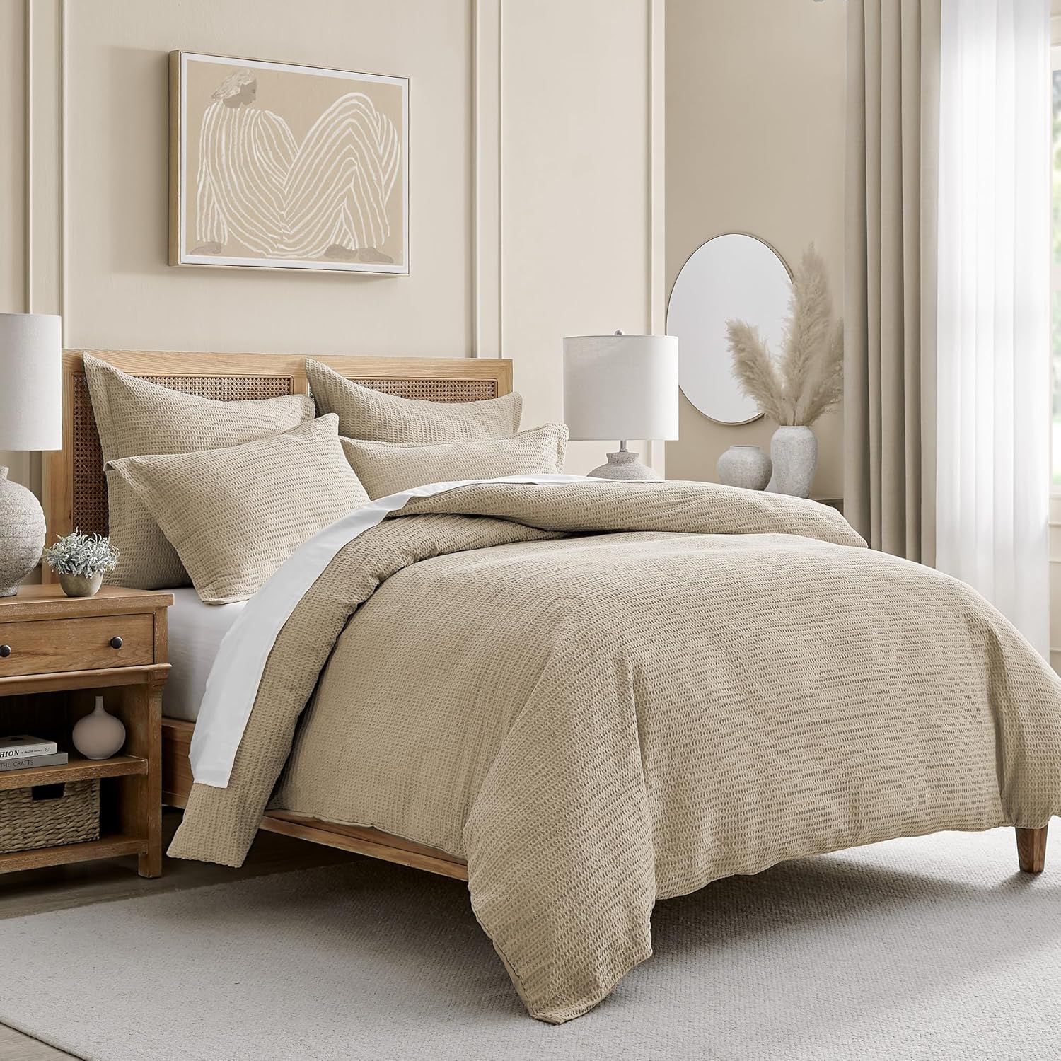 Levtex Home Cloud Waffle Taupe Comforter Set