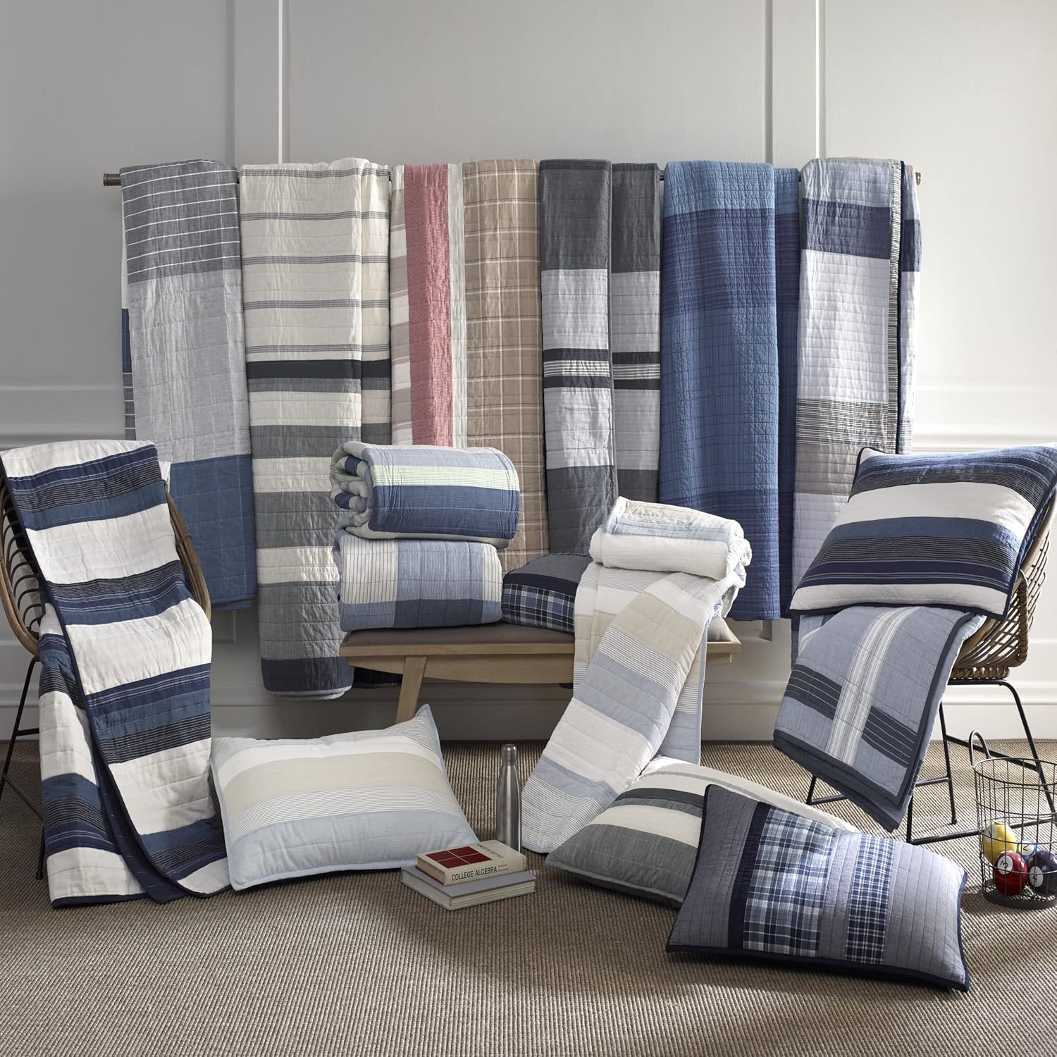 Nautica Twin Quilt Set with Matching Sham