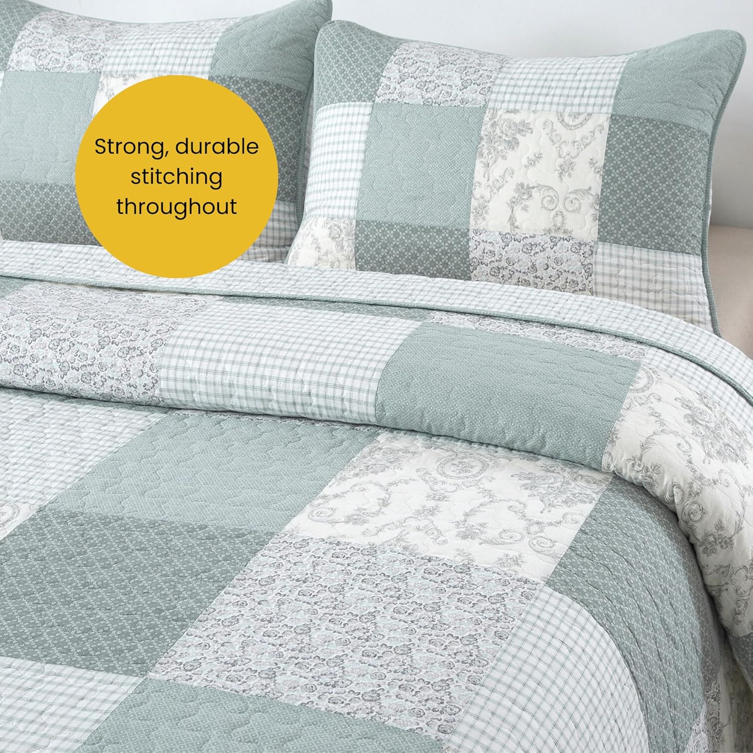 Soul Lane Memory Lane 3-Piece Cotton Quilt Set