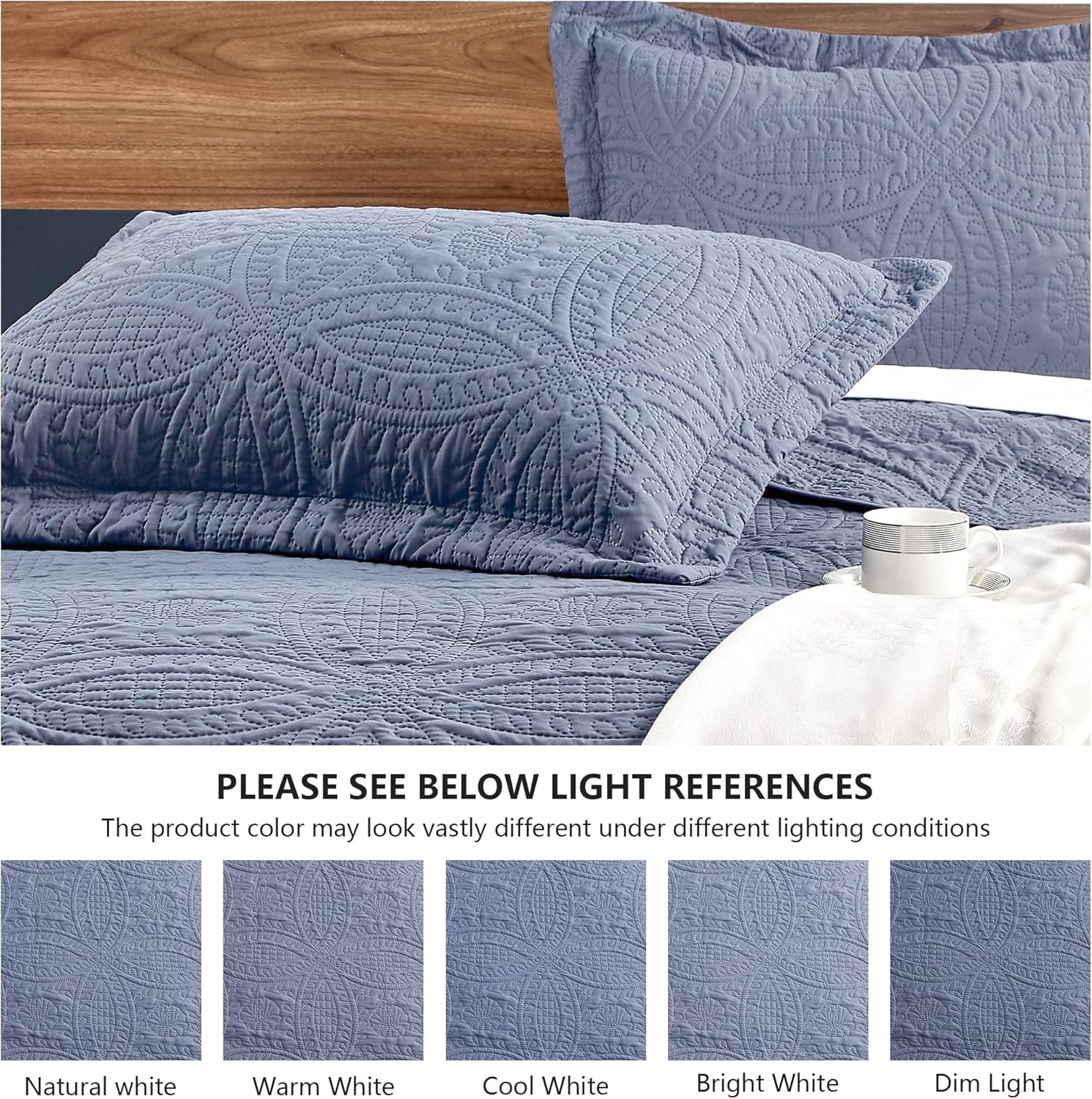 Loves Cabin Twin Quilt Set with Coin Pattern