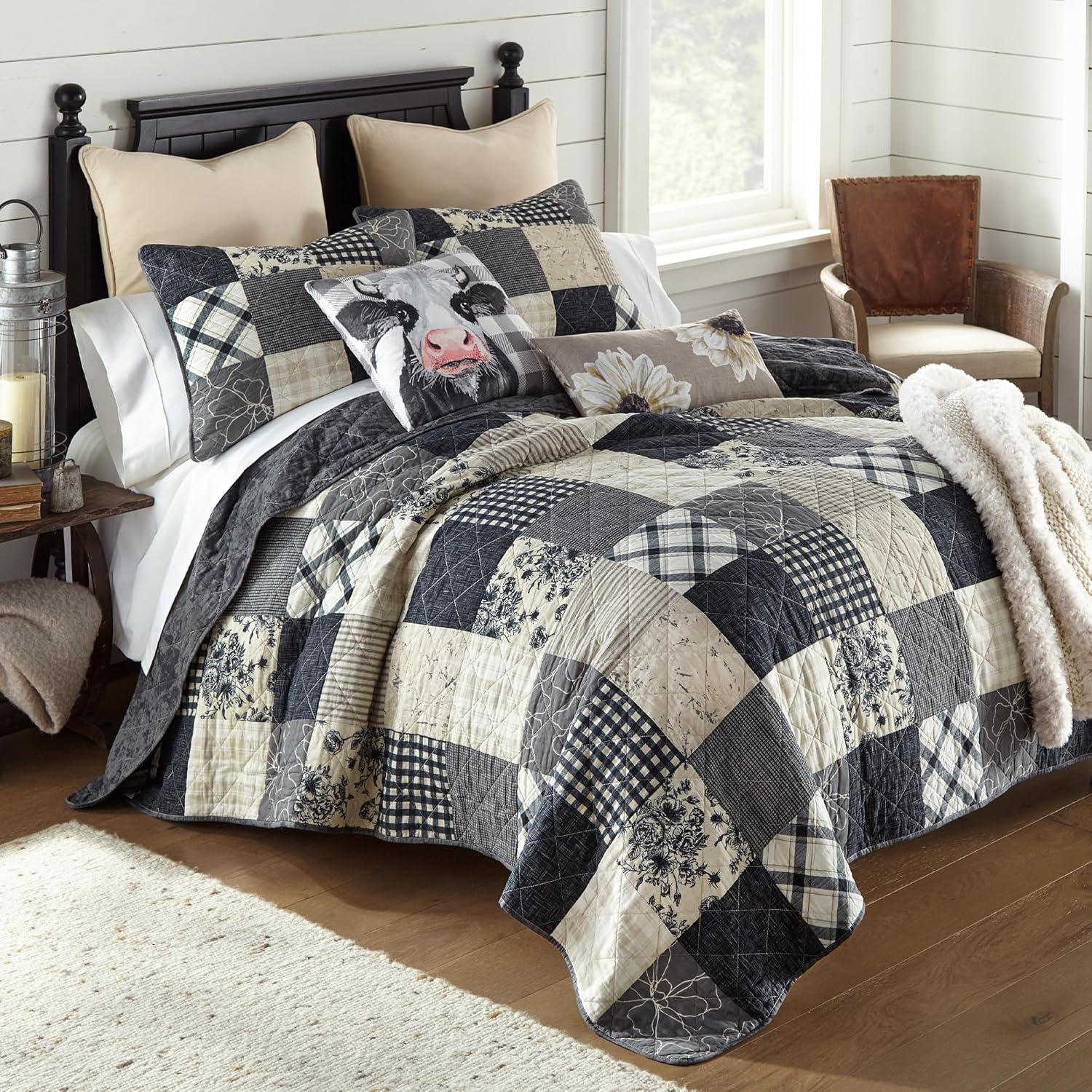 Donna Sharp Augusta Cotton Quilted Bedding Set - Queen Size