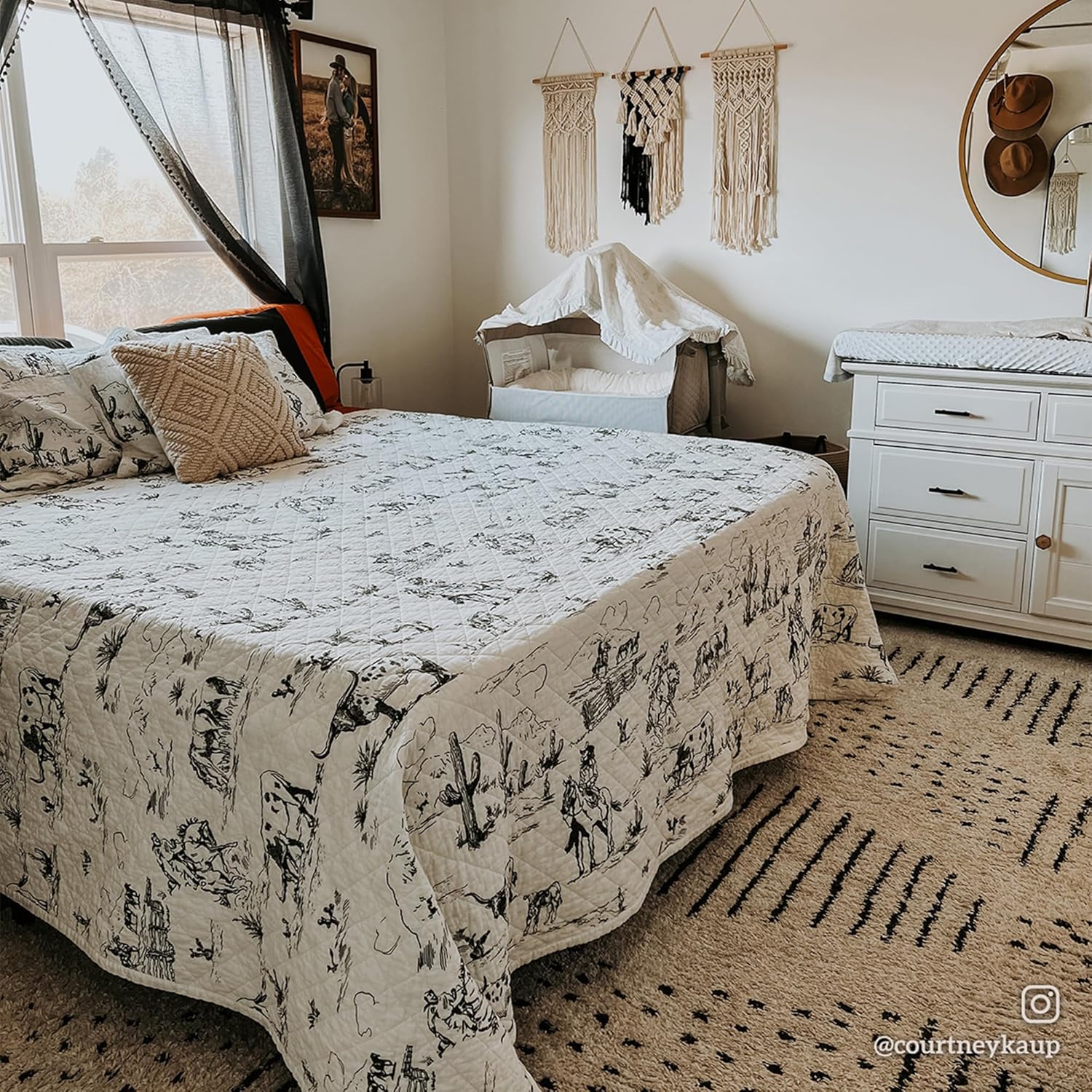 Paseo Road Western Quilt Set 3 Piece Full Queen