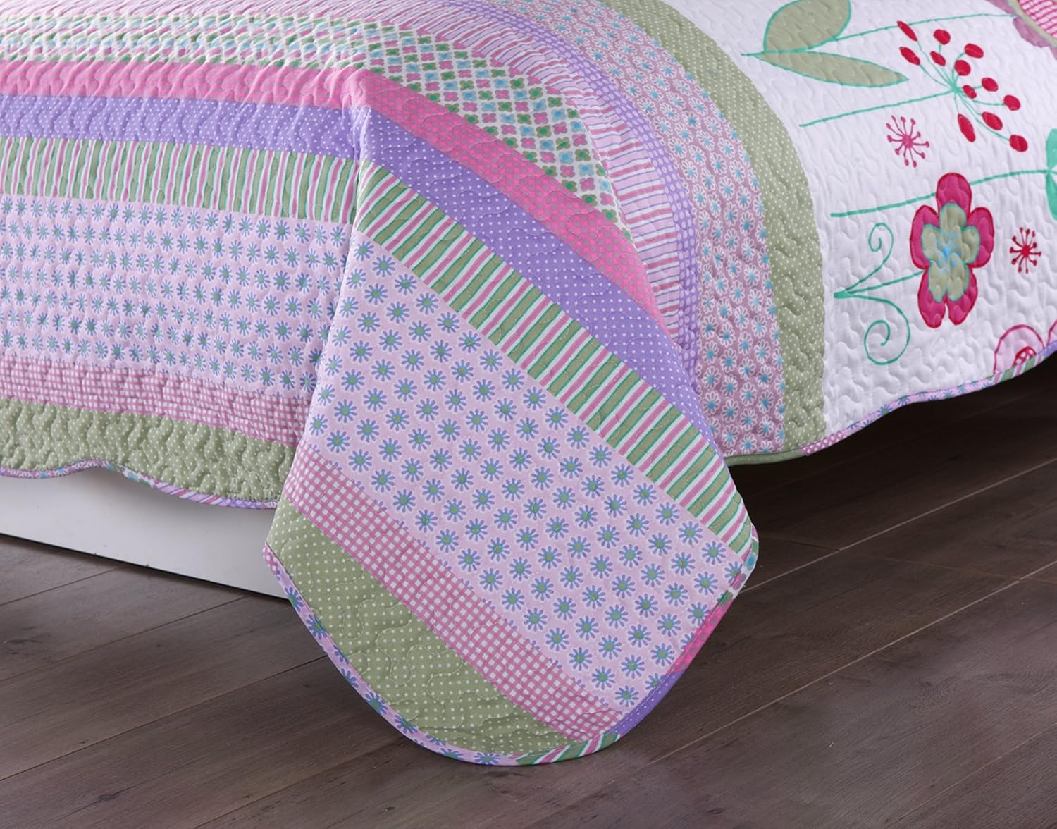 MarCielo 3 Piece Kids Bedspread Quilt Set