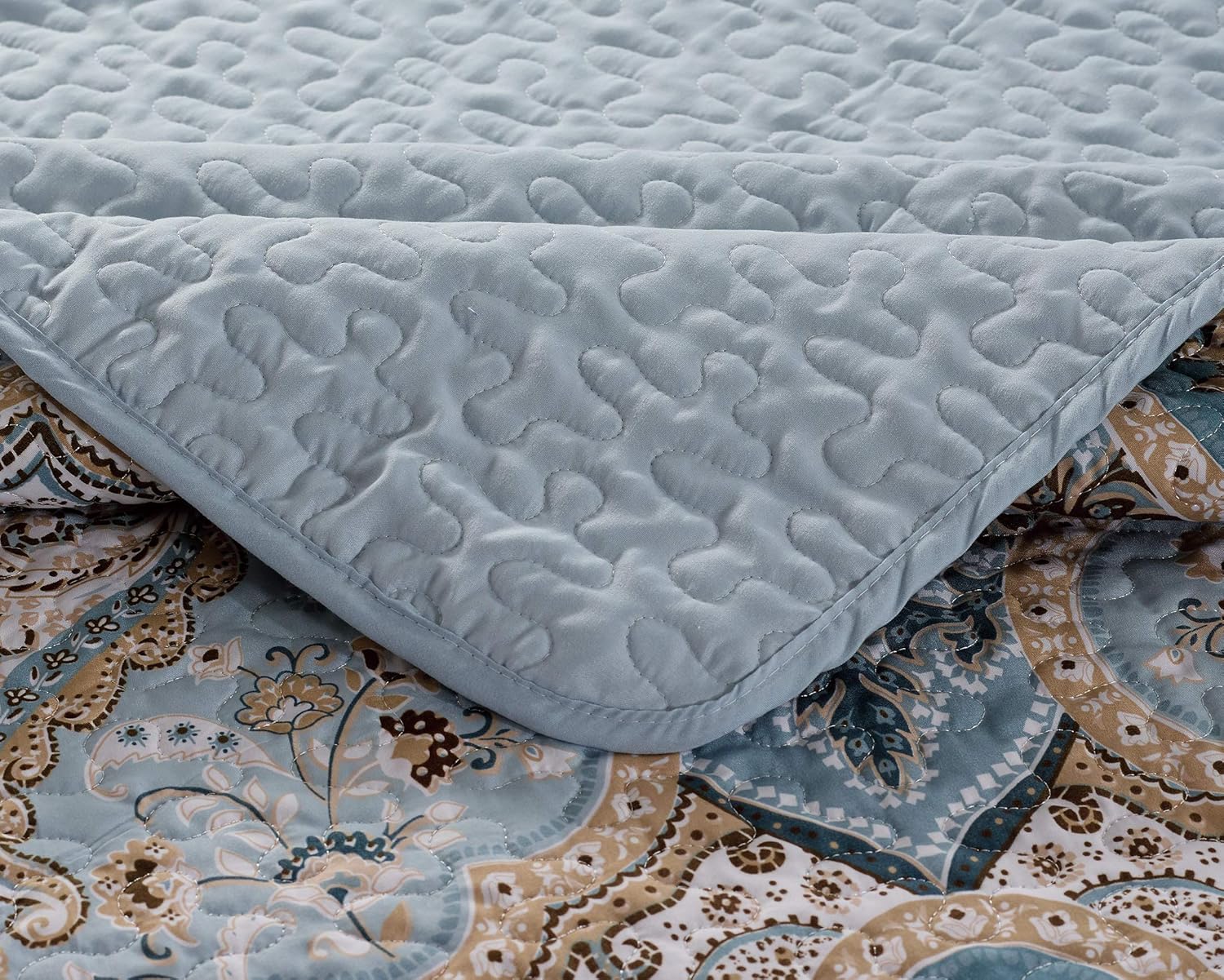 Kids Zone Home Linen Bedspread Set Damask Pattern 1