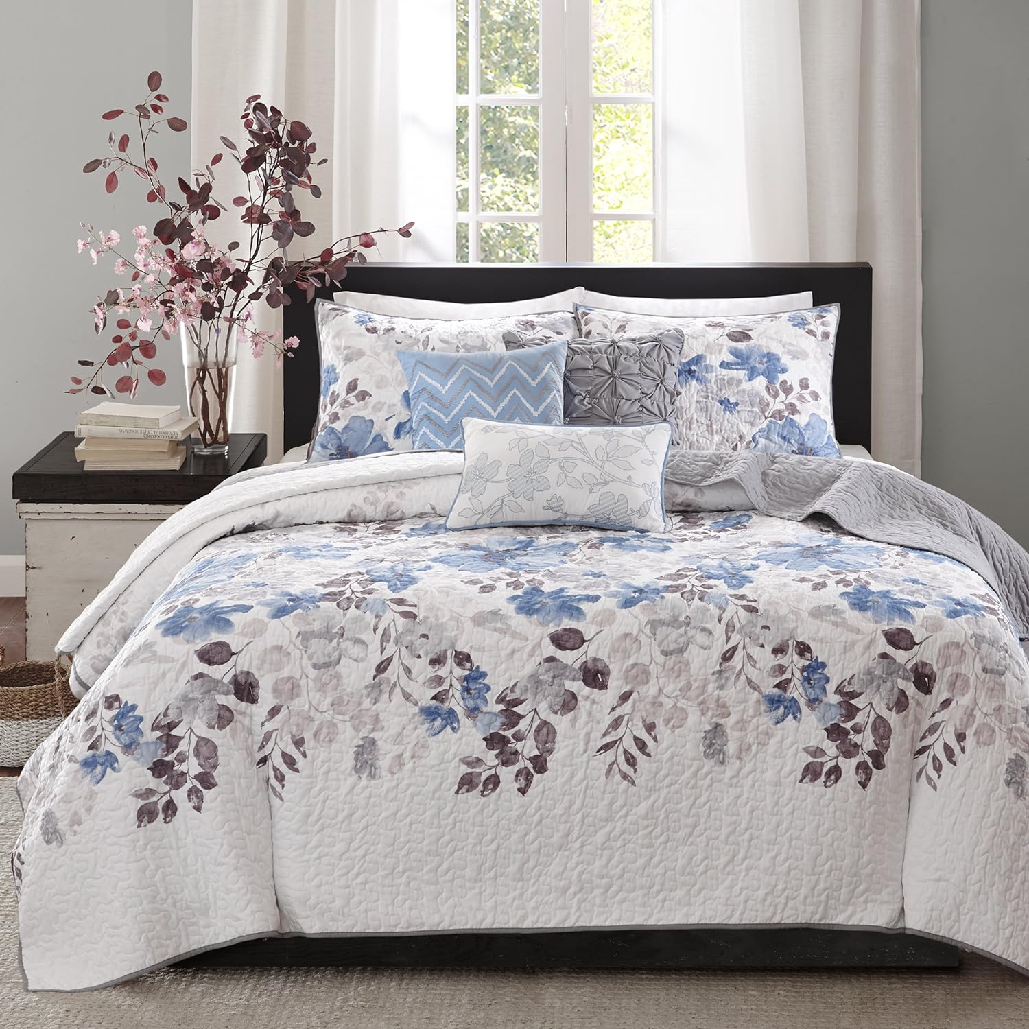 Madison Park Luna Quilt All Season Coverlet Set 6 Piece